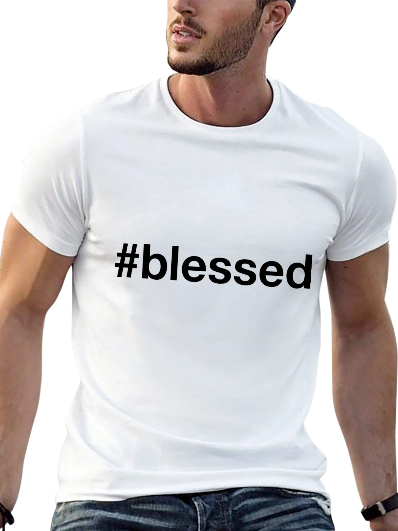 #blessed Black T-Shirt - Stylish & Comfortable