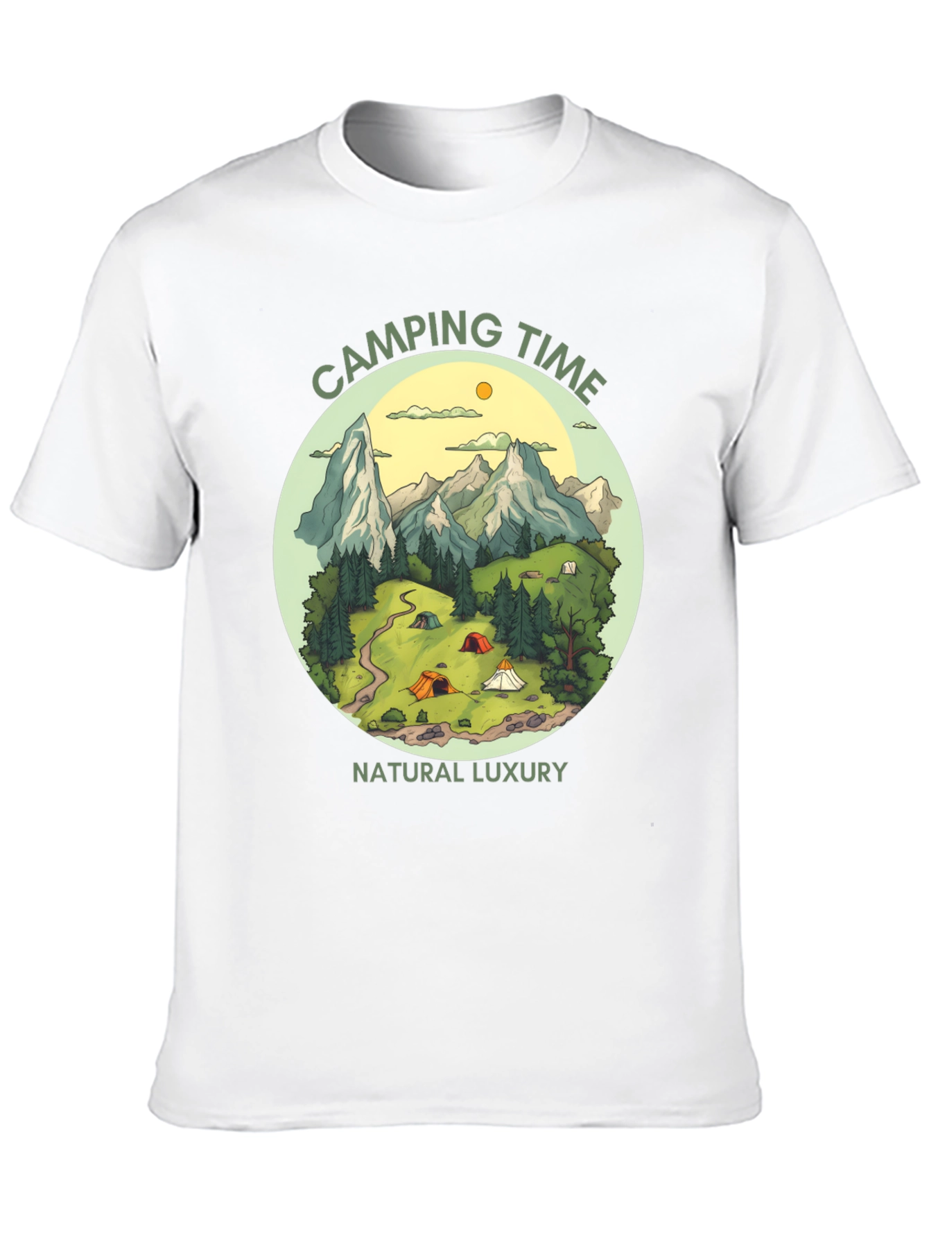 Camping Time Natural Luxury Graphic Tee