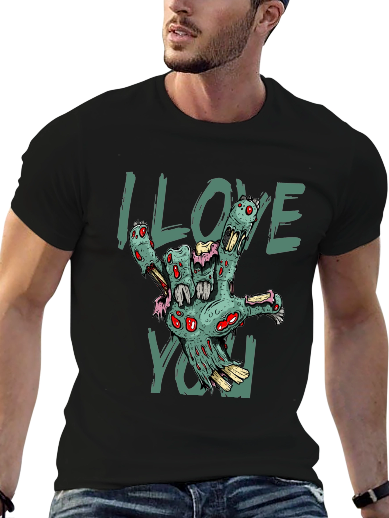 Zombie Hand I Love You T-Shirt