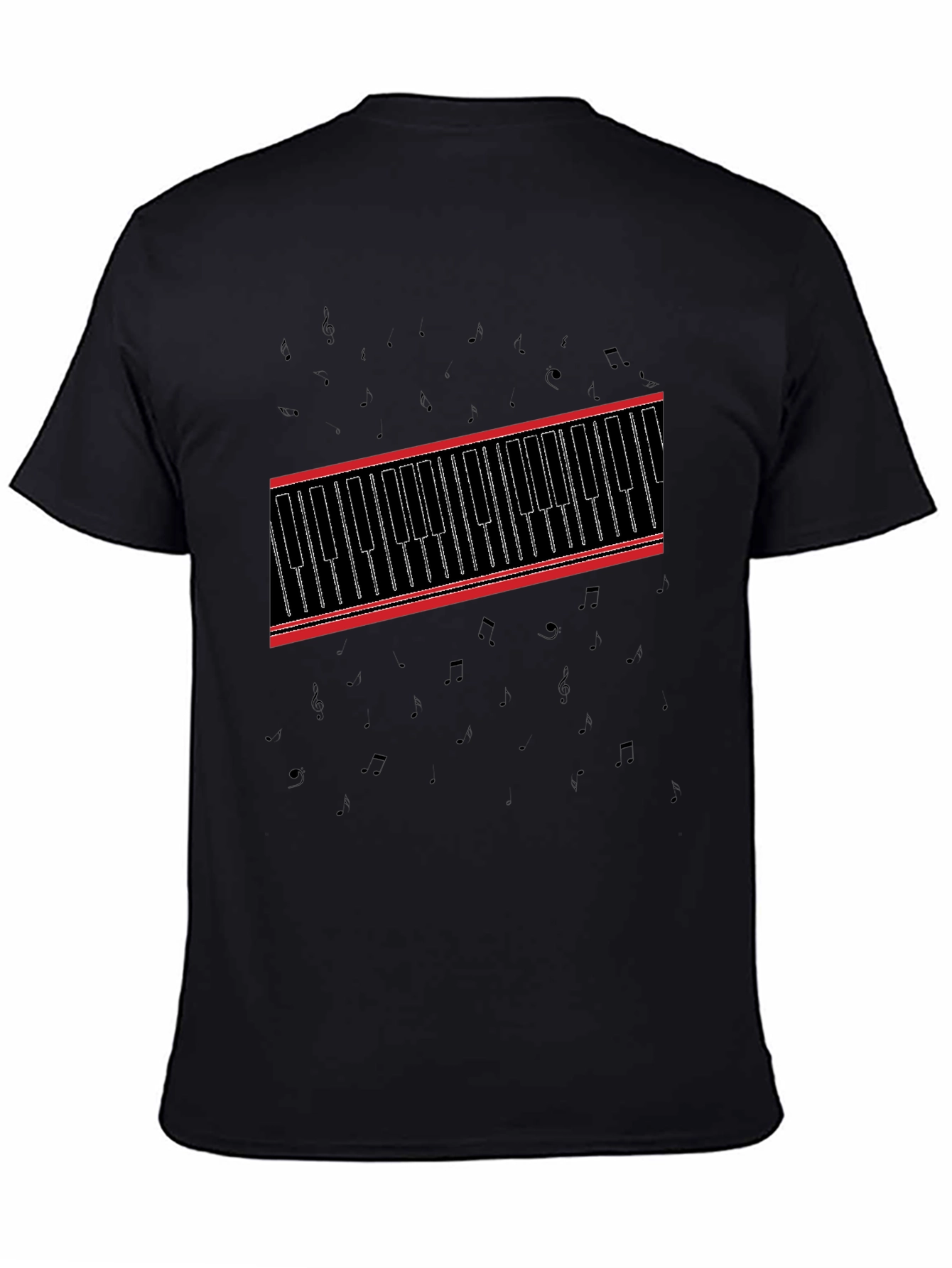 Piano Keys Graphic Tee - Music Lovers T-Shirt