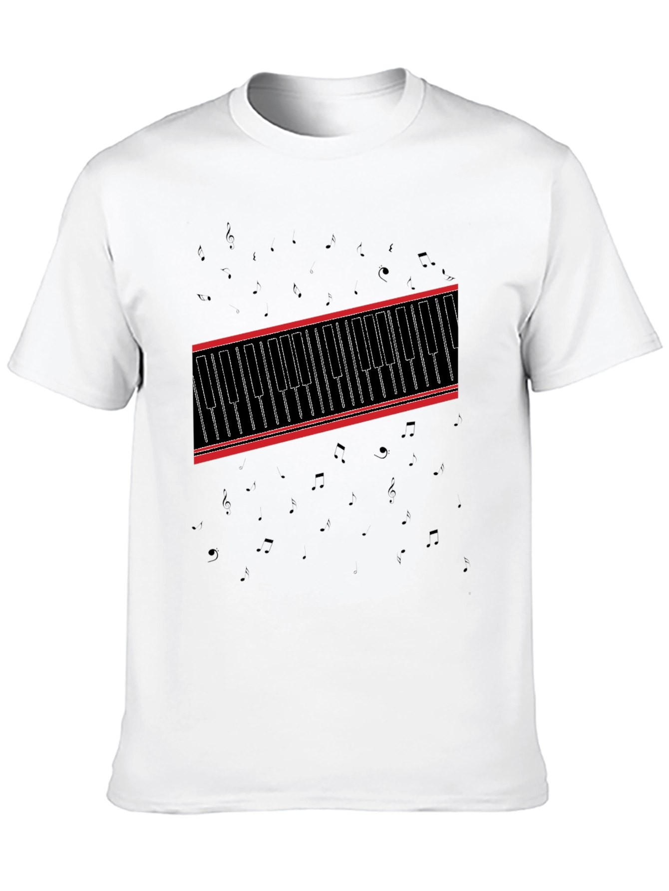 Piano Keys Graphic Tee - Music Lovers T-Shirt