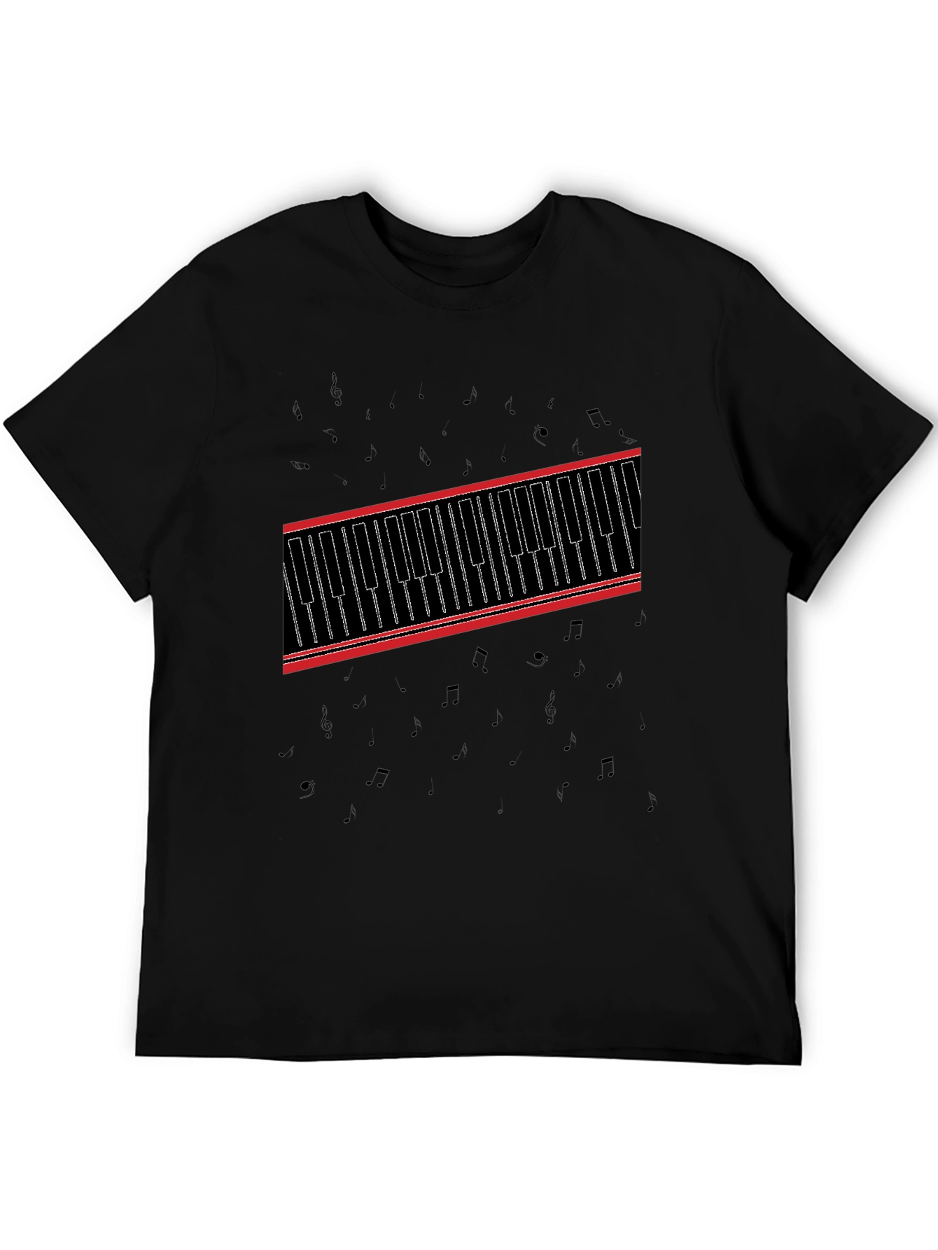 Piano Keys Graphic Tee - Music Lovers T-Shirt