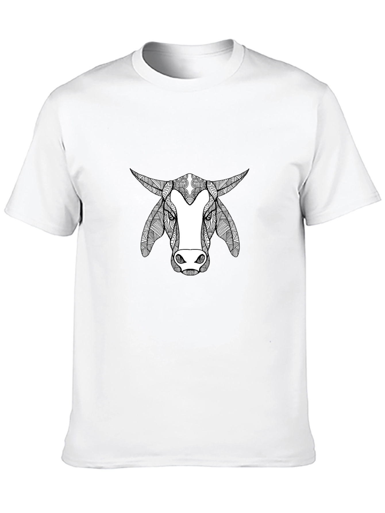 Bull Graphic Print Crew Neck T-Shirt