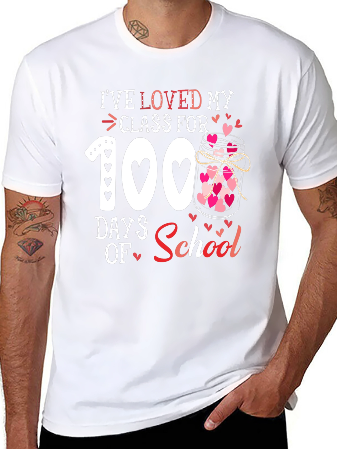 100 Days of School Teacher T-Shirt