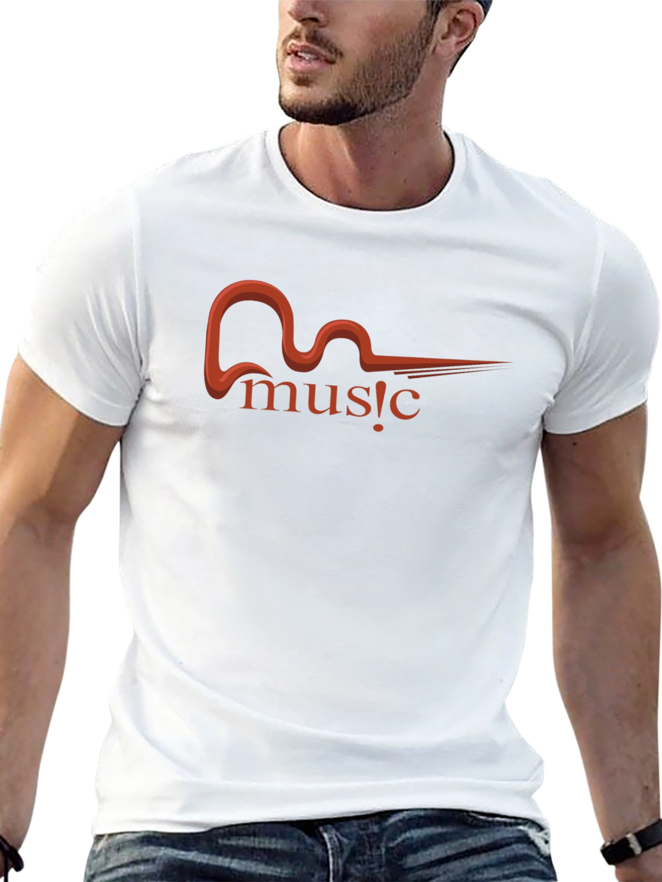 Music Graphic T-Shirt - Black Tee