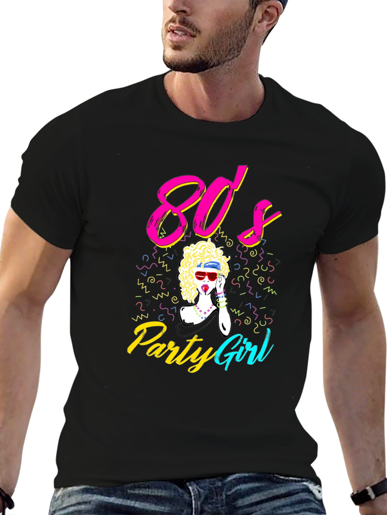80s Party Girl Graphic Tee