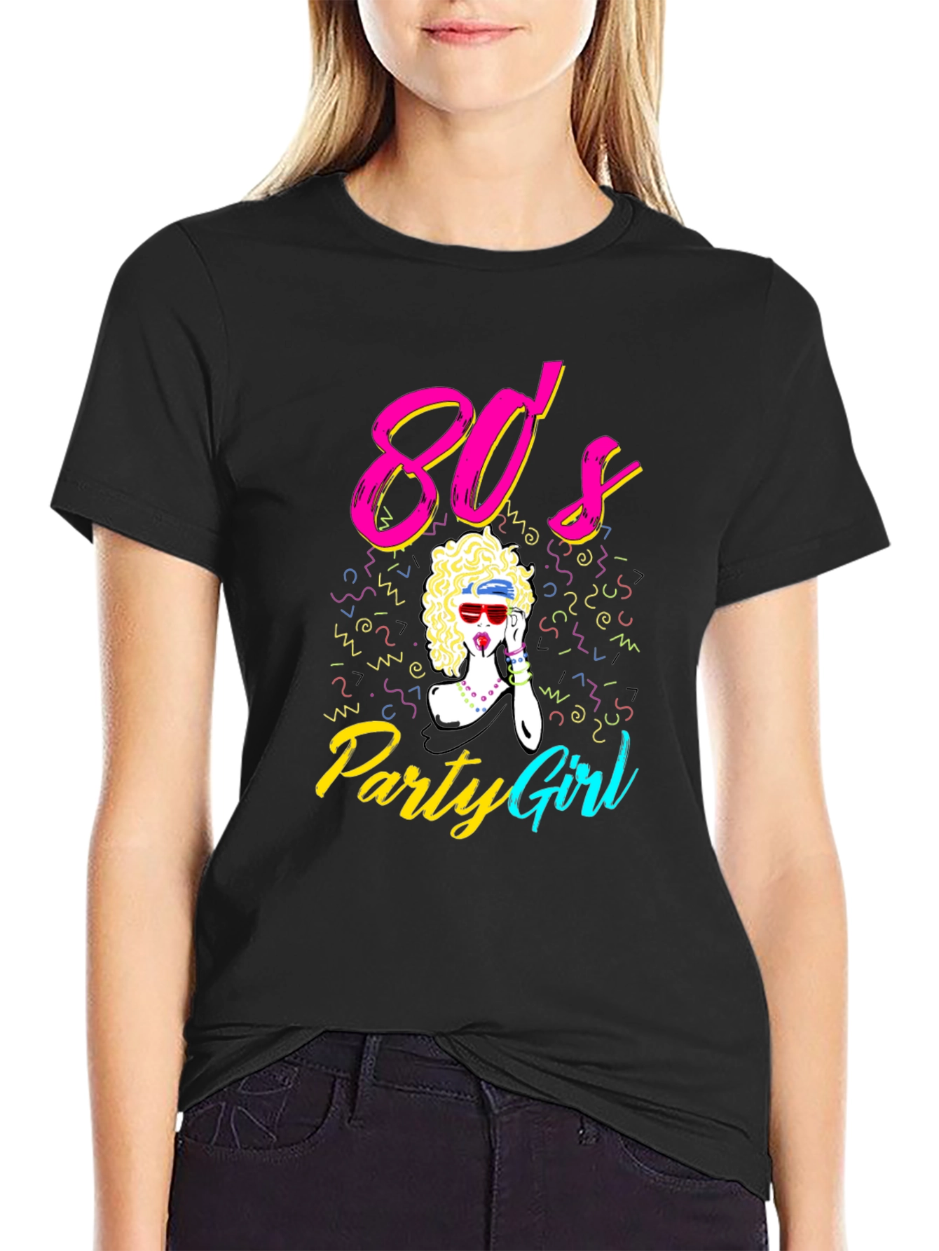 80s Party Girl Graphic Tee