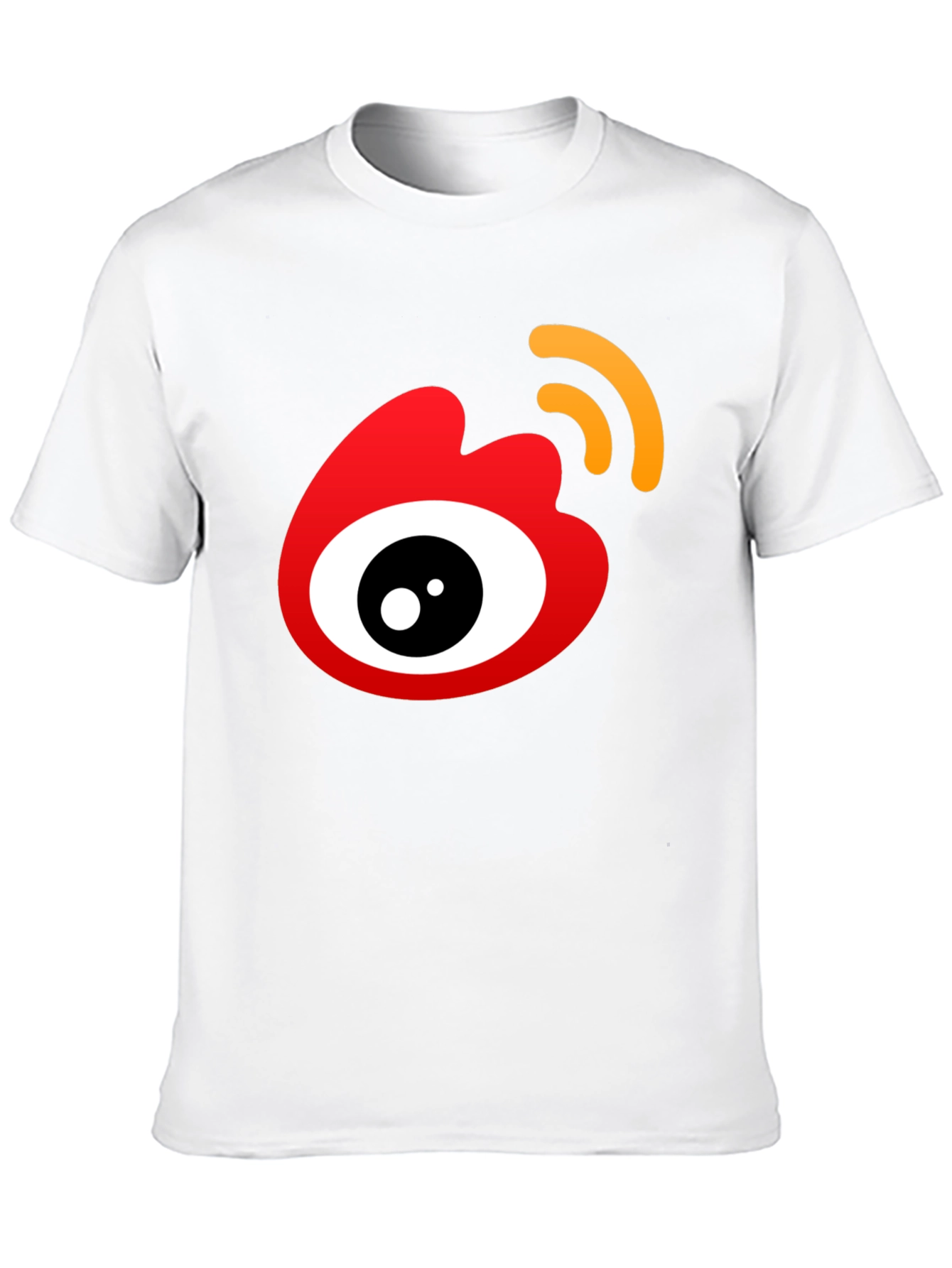 Trendy Black T-Shirt with Eye Logo