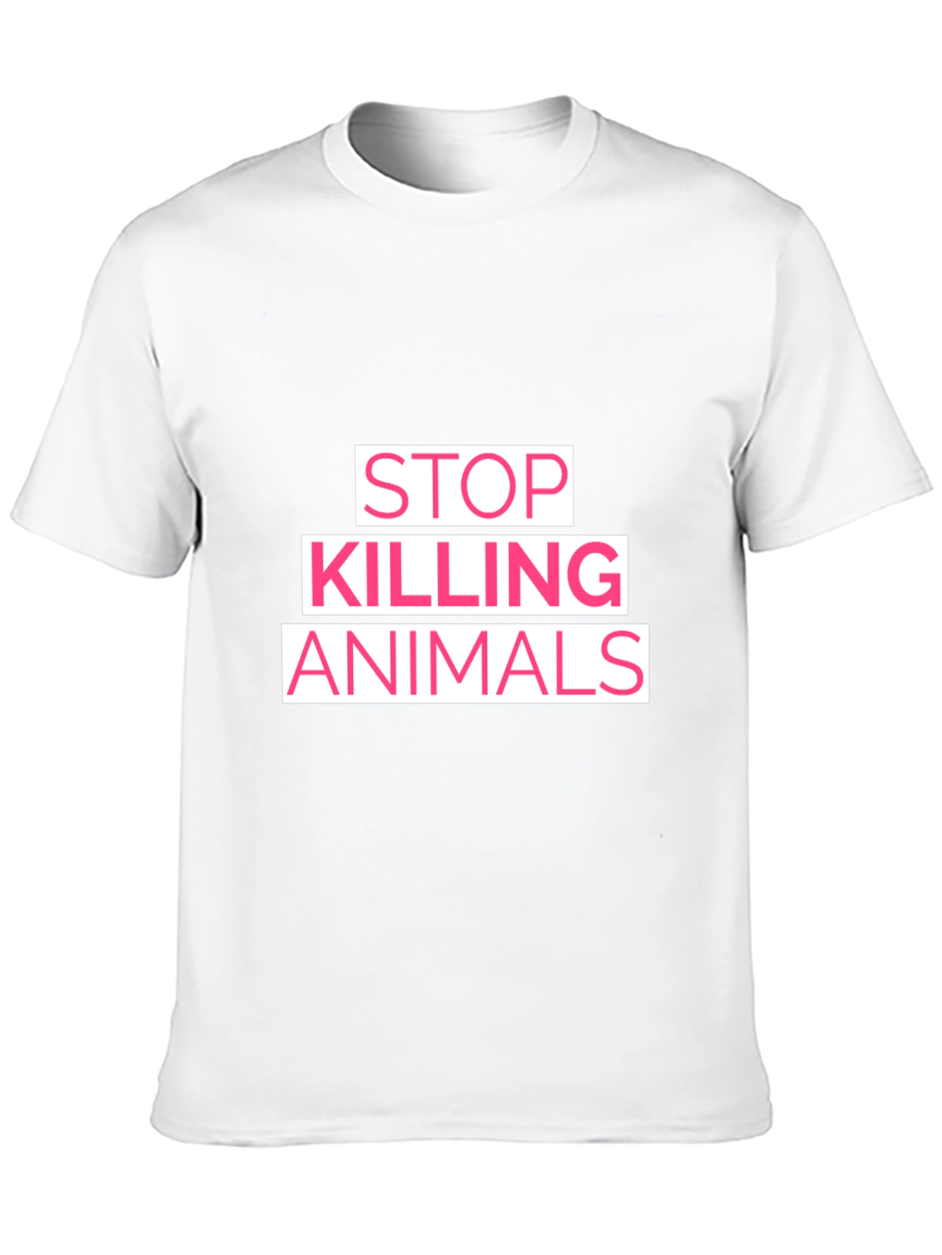 Stop Killing Animals Graphic T-Shirt - Black