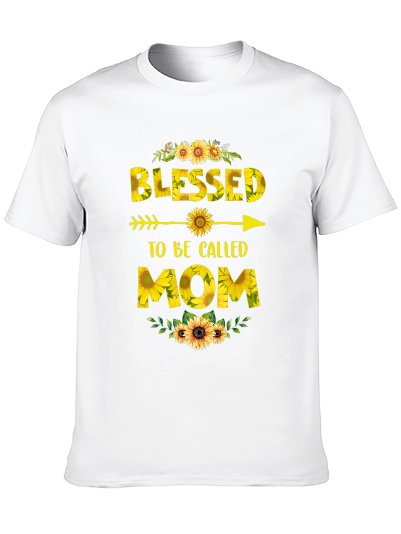 Blessed to be Called Mom T-Shirt Sunflower Design