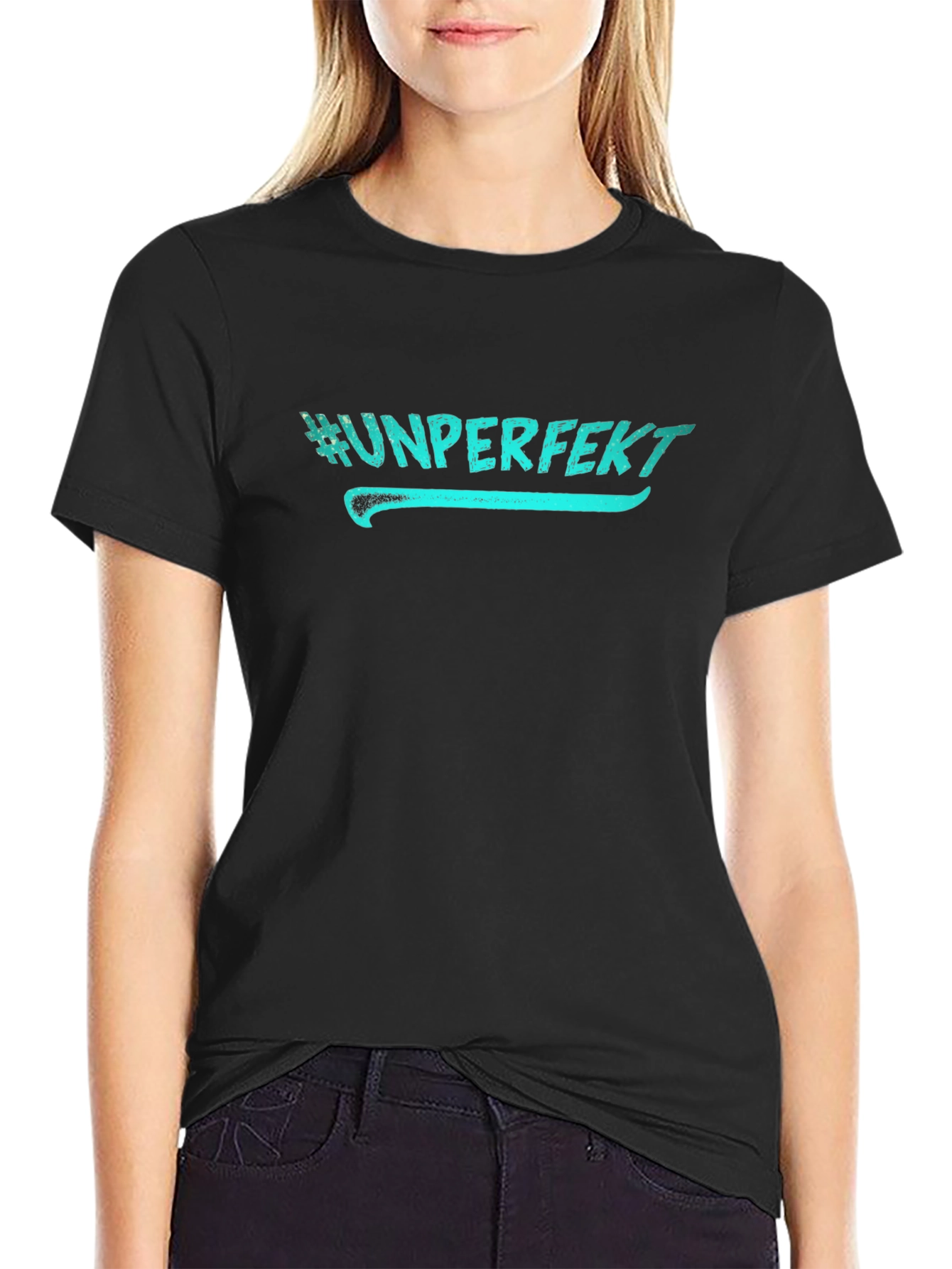 #Unperfekt Black T-Shirt - Casual Style