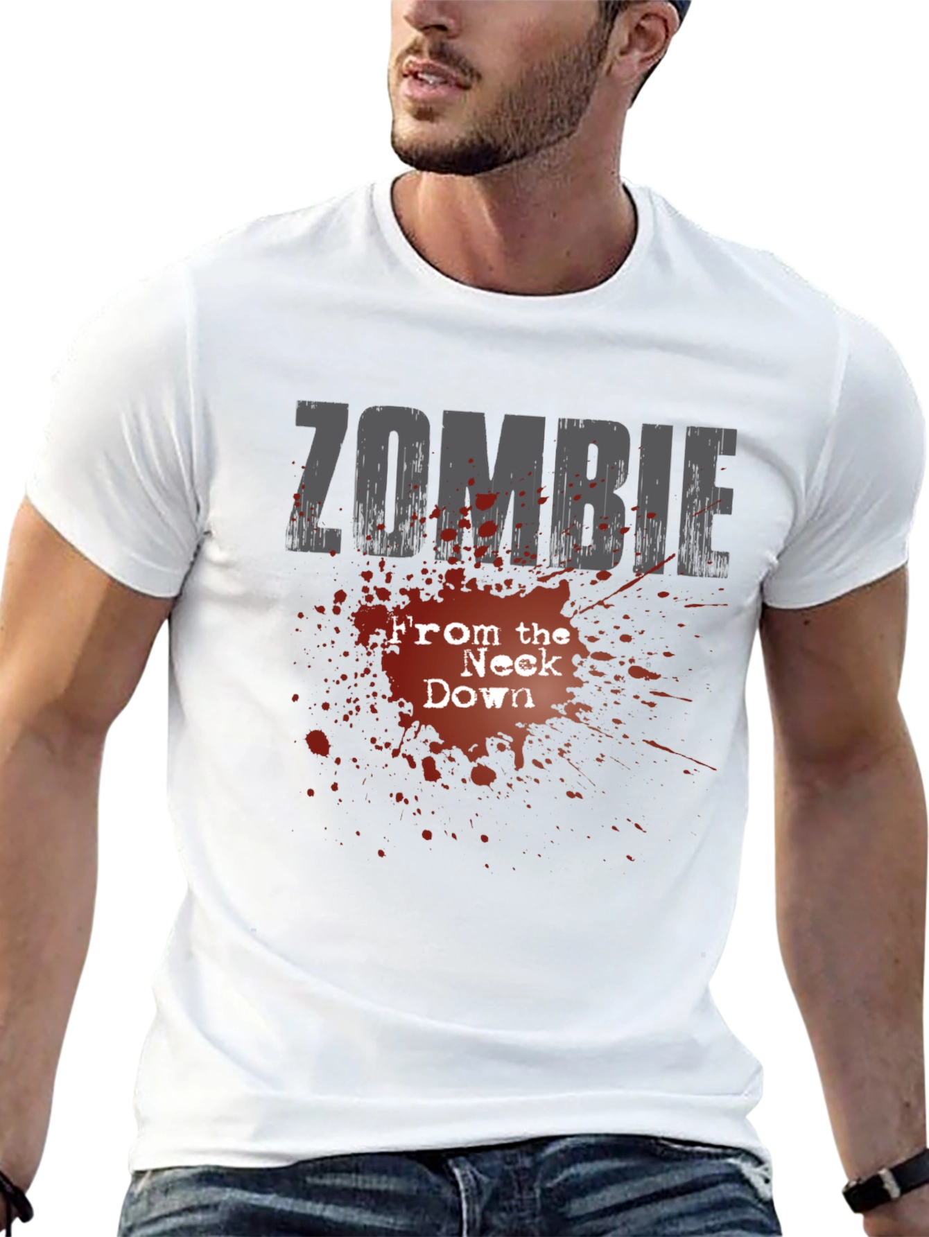 Zombie From the Neck Down Graphic Tee - Black