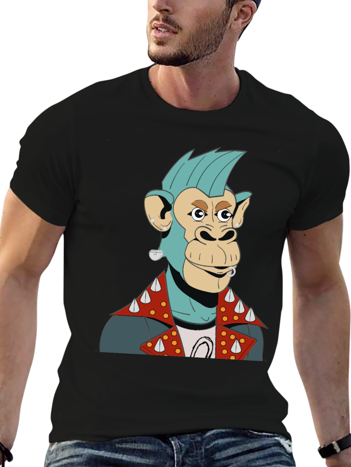 Ape Punk T-Shirt - Edgy Cool & Unique