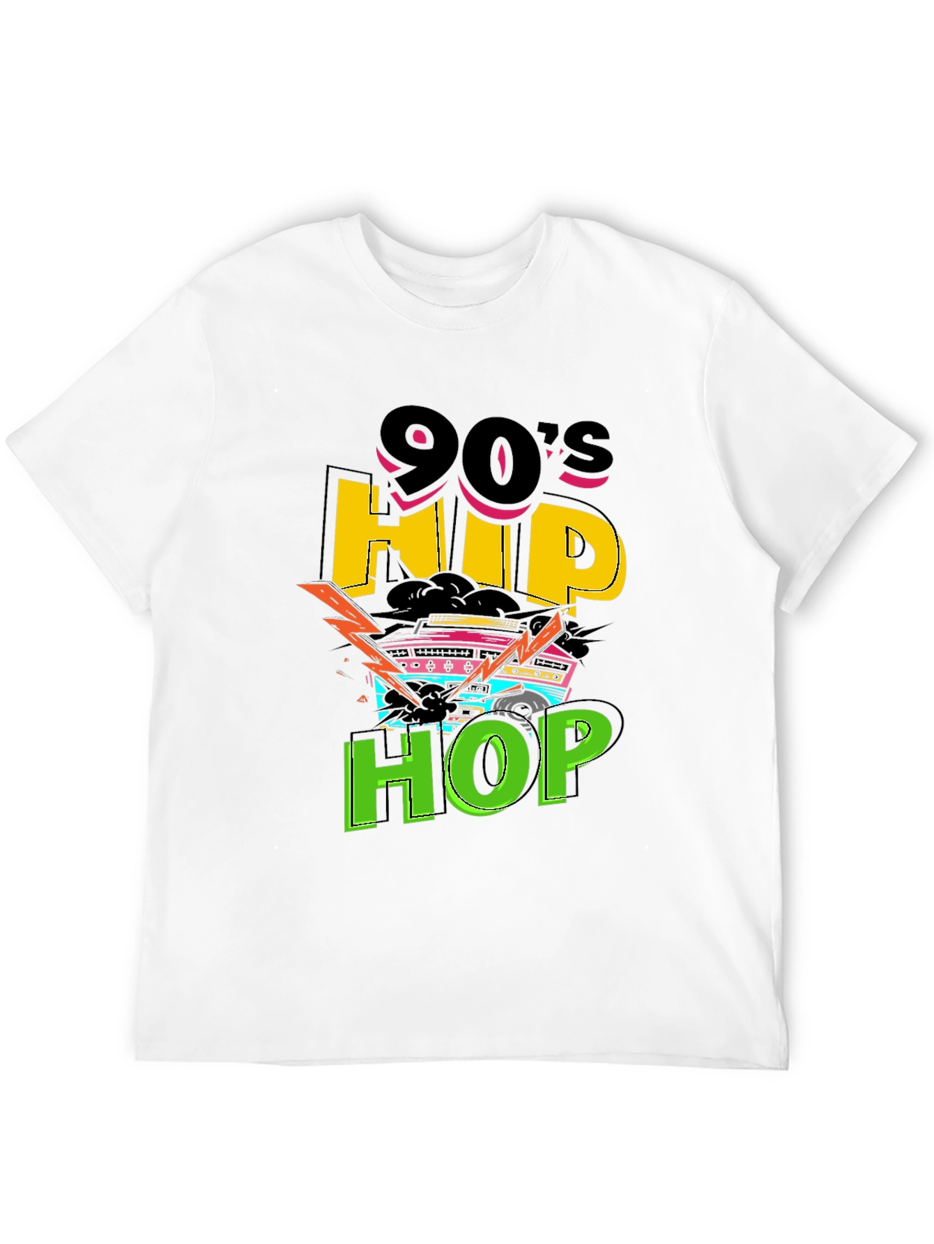 90s Hip Hop Graphic Tee - Retro Style T-Shirt