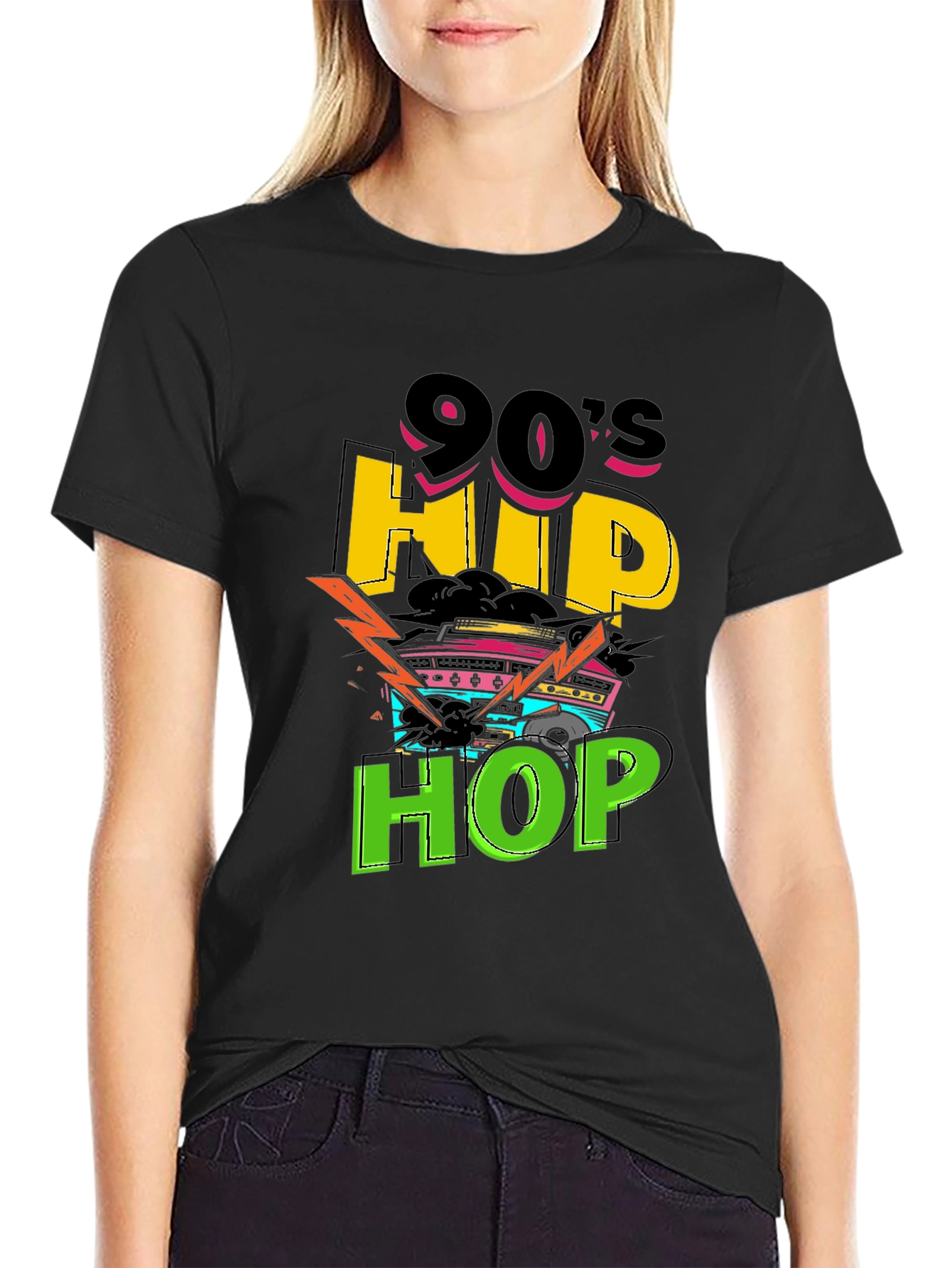 90s Hip Hop Graphic Tee - Retro Style T-Shirt