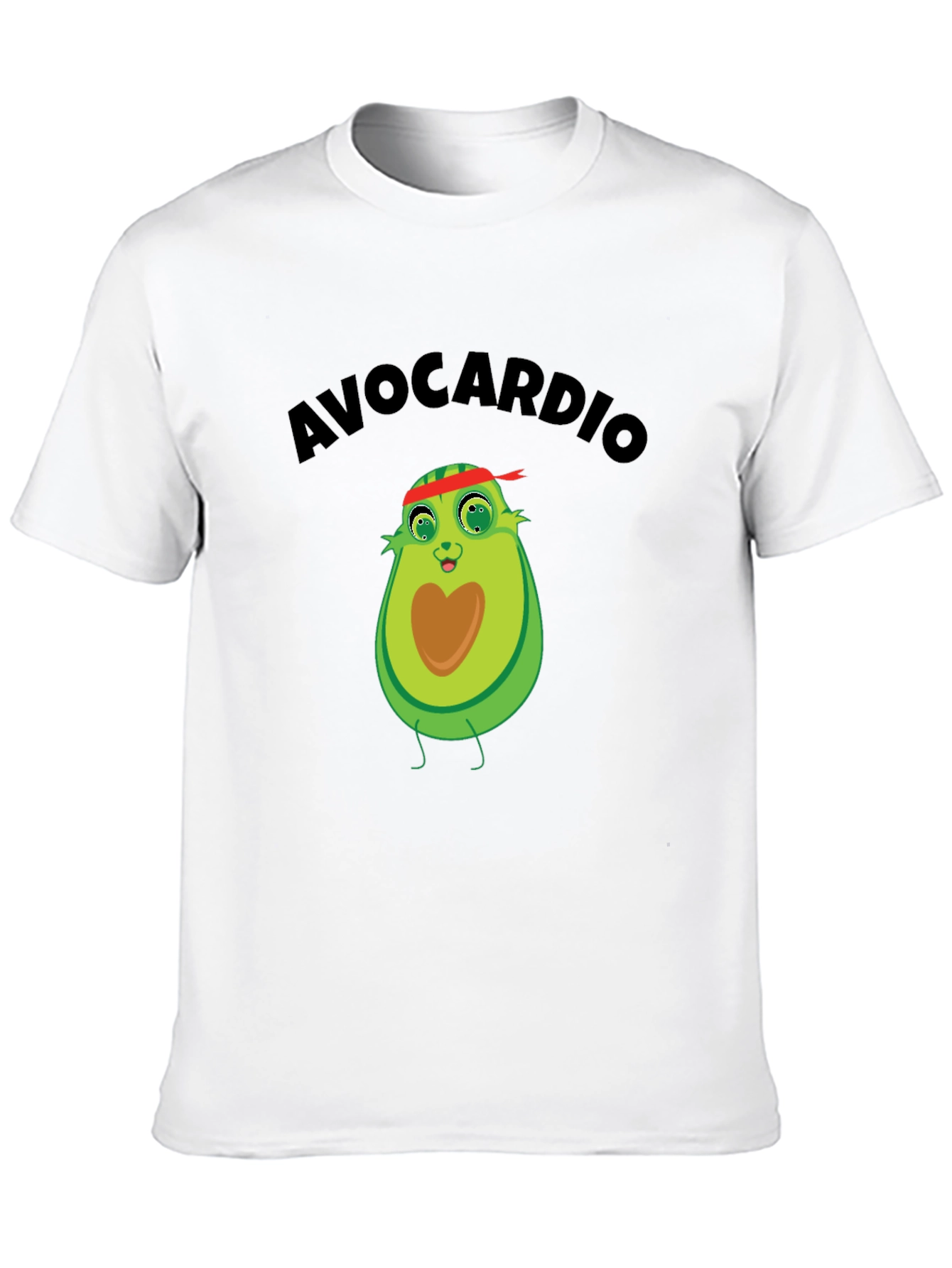 Avocardio Graphic Tee - Black Cotton Blend Shirt