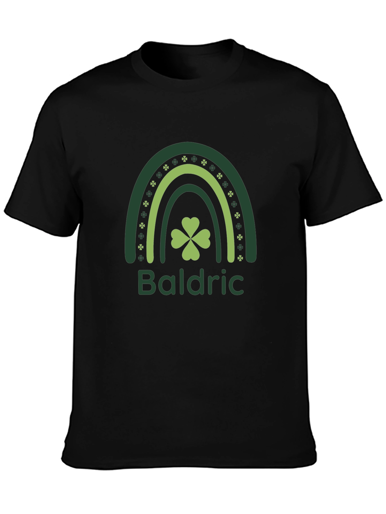Baldric St. Patricks Day T-Shirt - Shamrock Rainbow