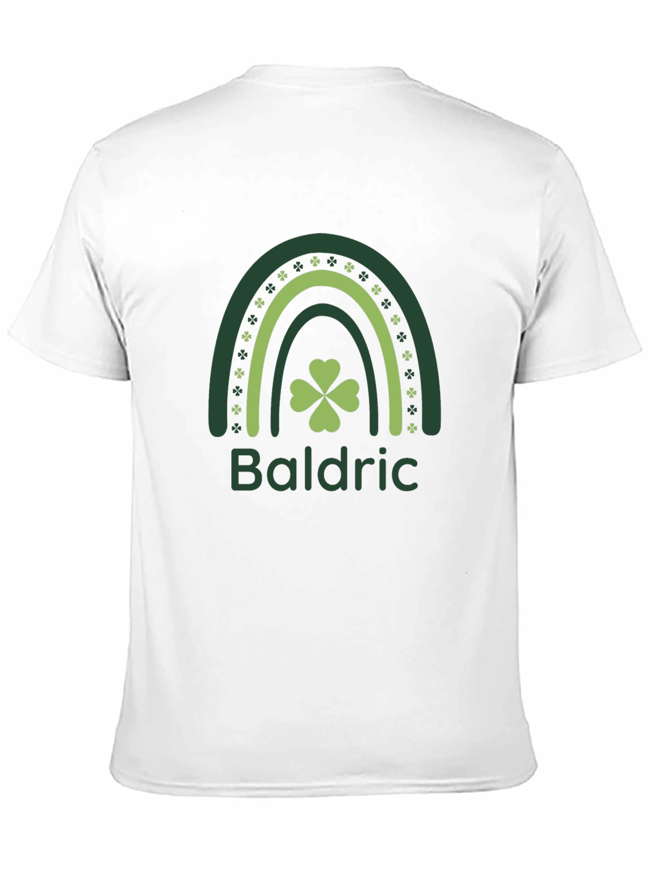 Baldric St. Patricks Day T-Shirt - Shamrock Rainbow