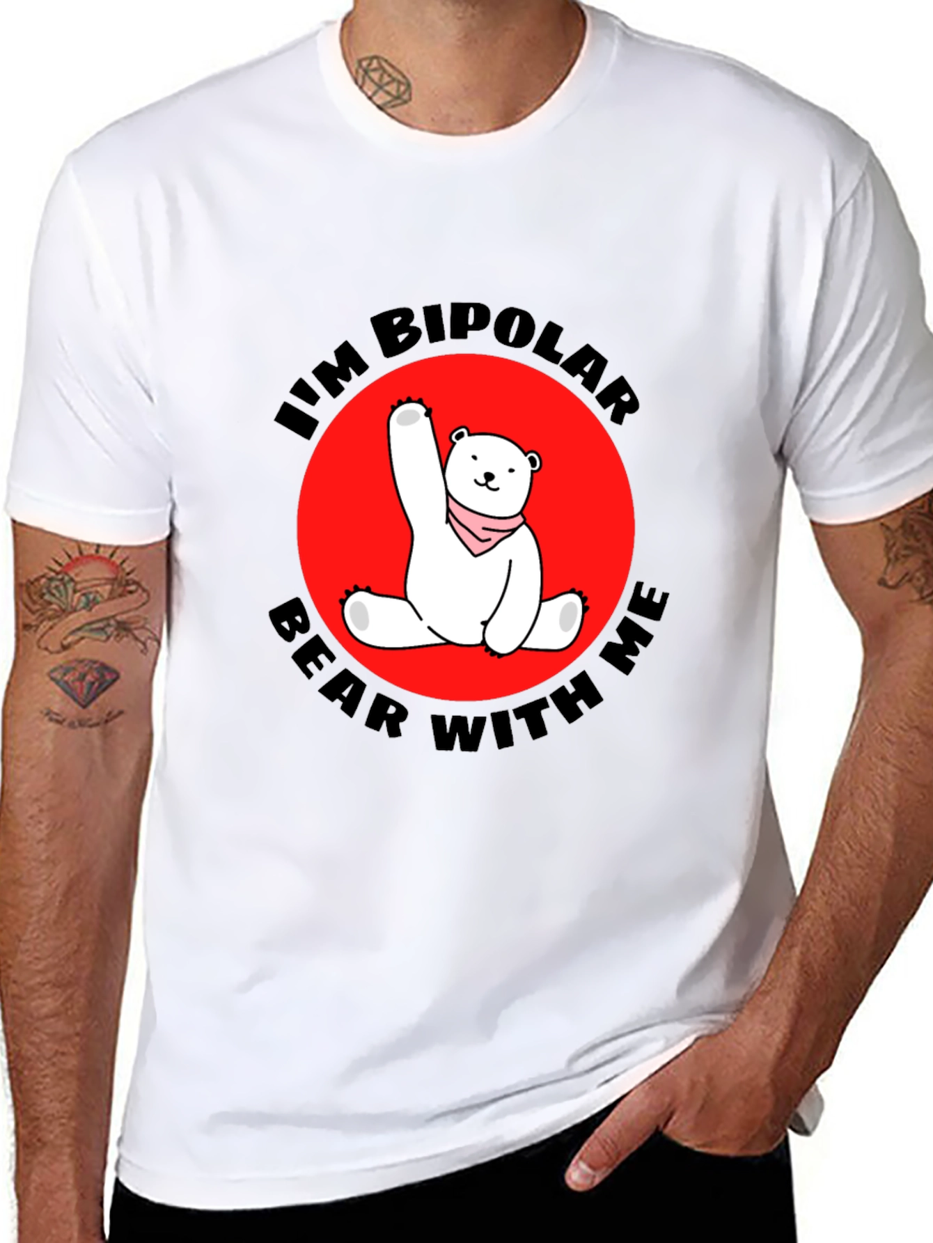 Bipolar Bear Graphic Tee - Mens