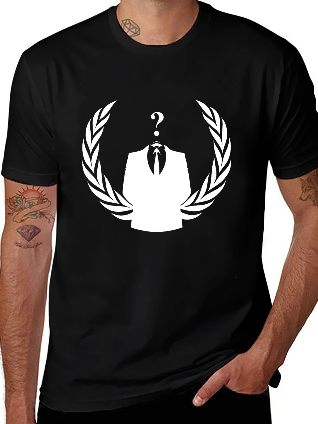 Anonymous Question Mark T-Shirt - Stylish and Unique