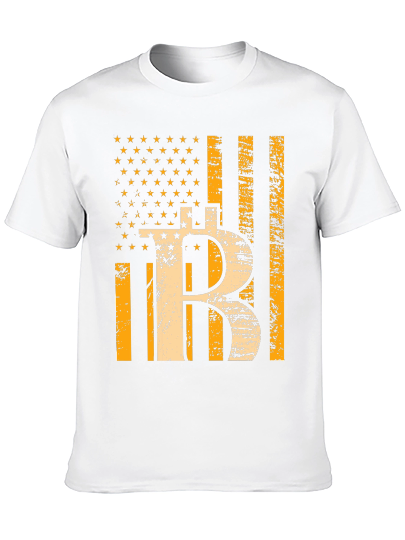 Bitcoin USA Flag Graphic Tee - Crypto T-Shirt