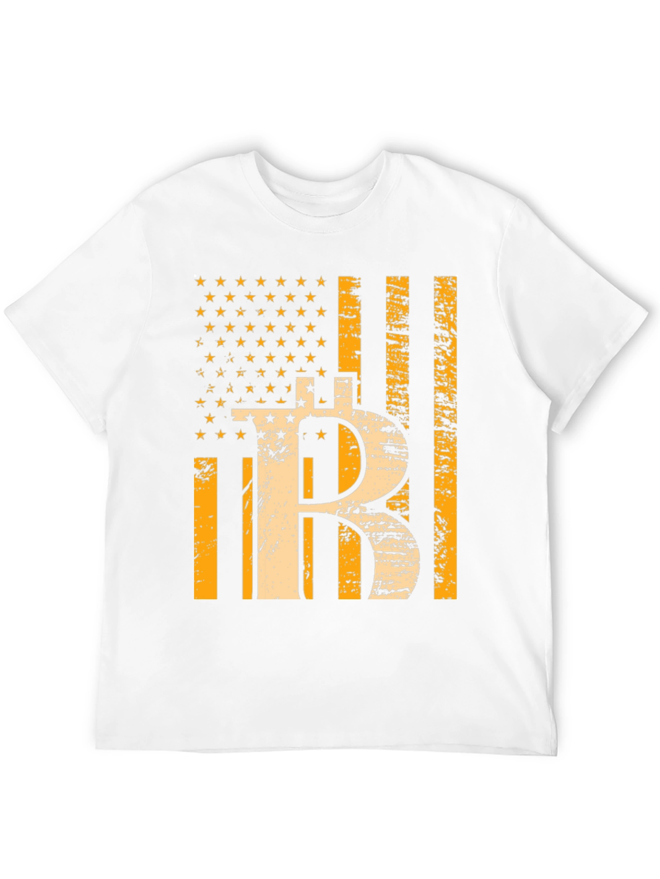 Bitcoin USA Flag Graphic Tee - Crypto T-Shirt