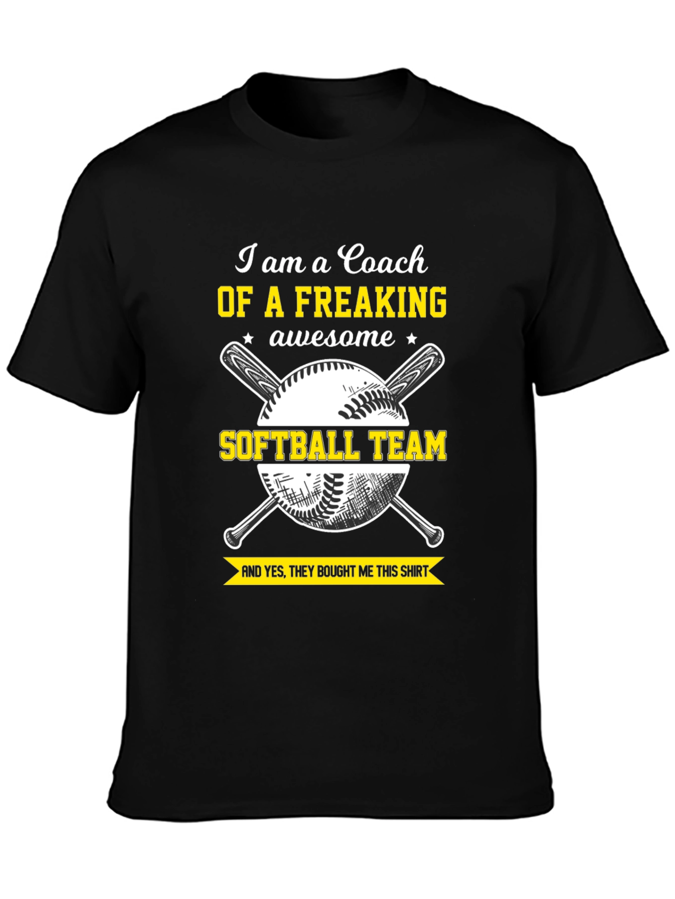 Awesome Coach Softball Team T-Shirt