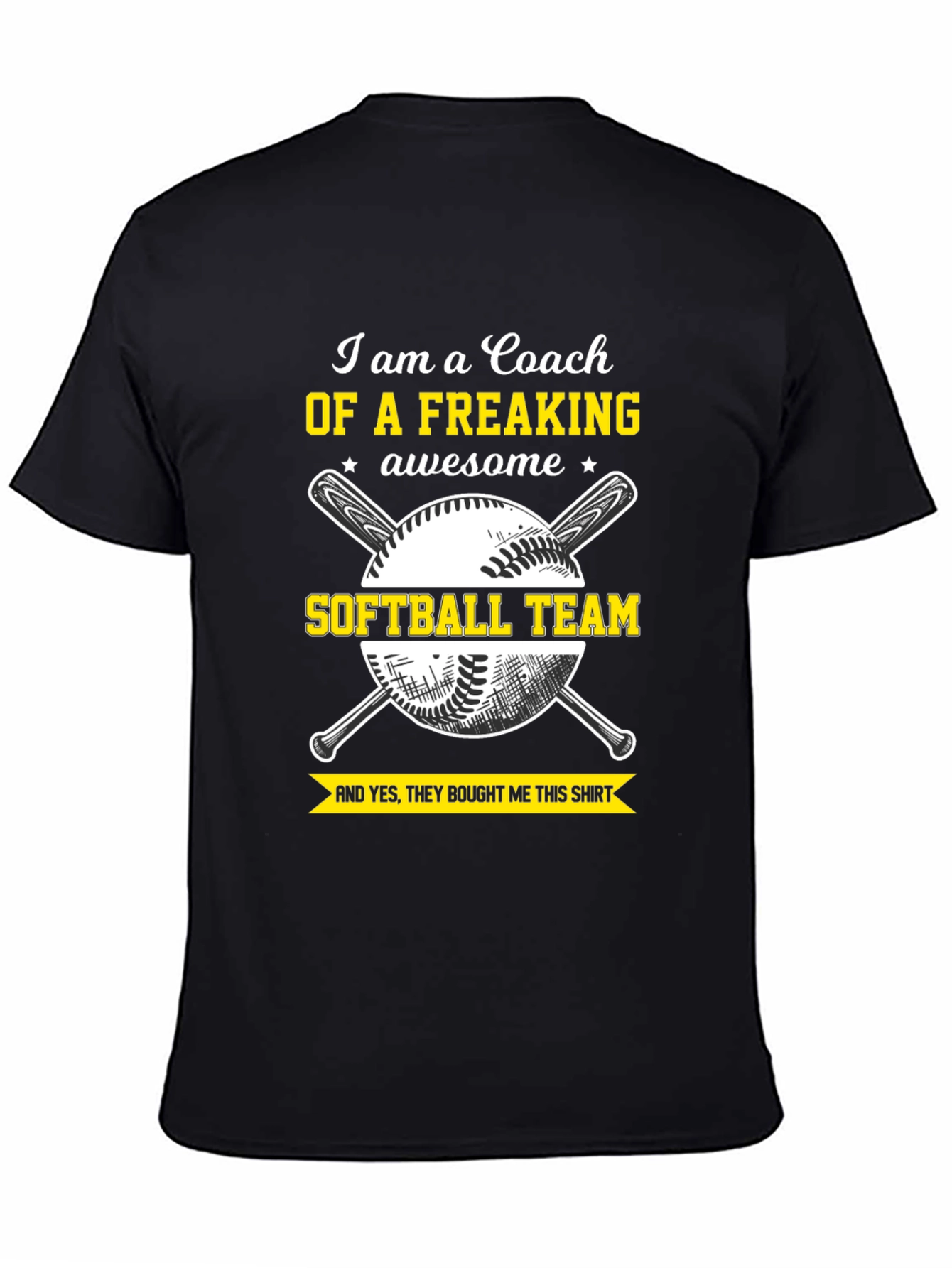 Awesome Coach Softball Team T-Shirt