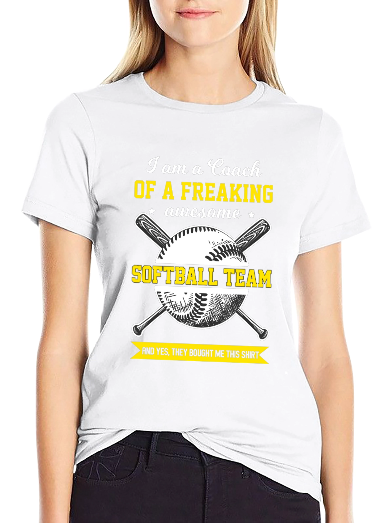 Awesome Coach Softball Team T-Shirt