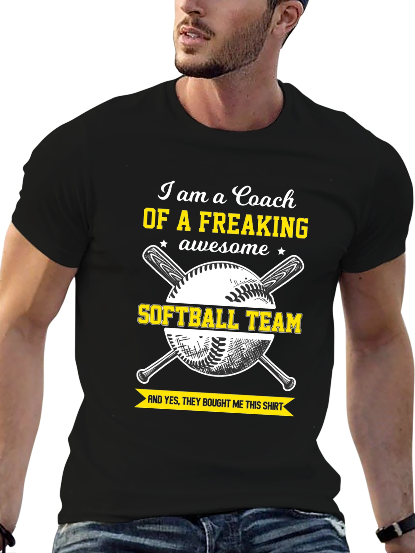 Awesome Coach Softball Team T-Shirt