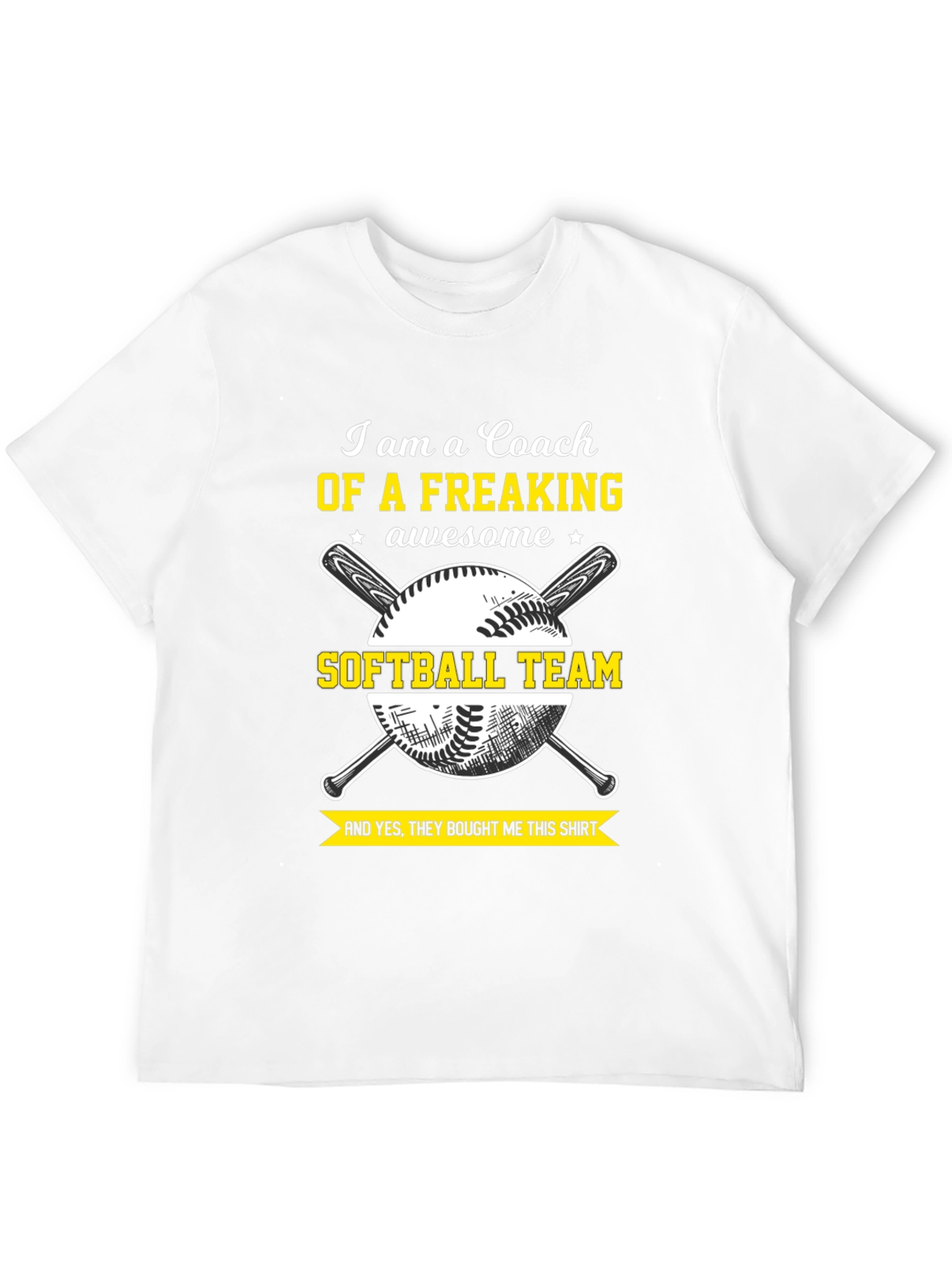 Awesome Coach Softball Team T-Shirt