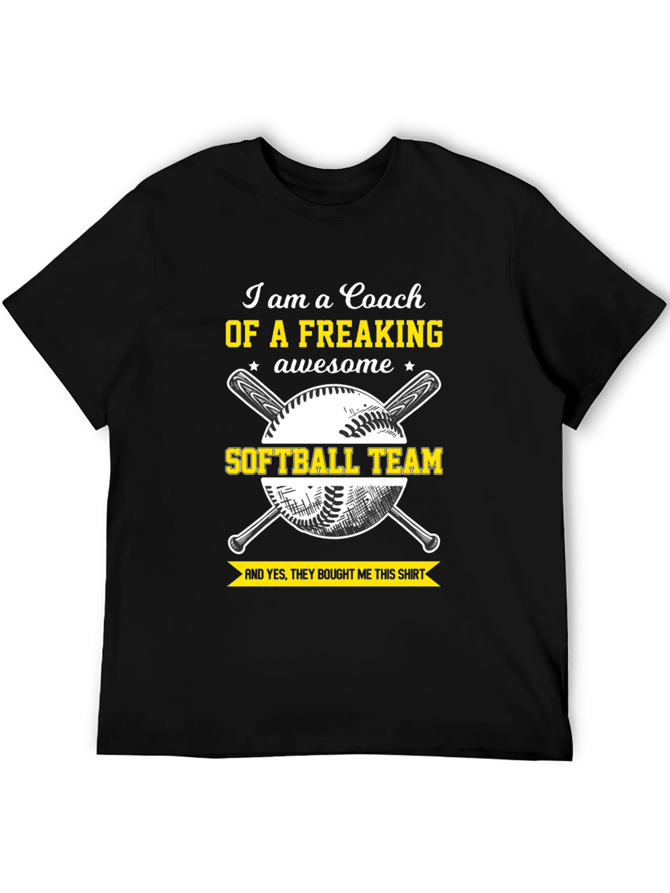 Awesome Coach Softball Team T-Shirt