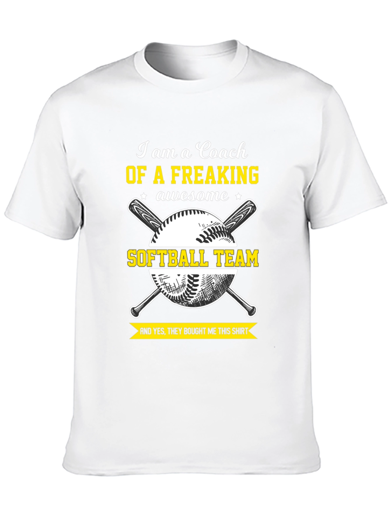 Awesome Coach Softball Team T-Shirt