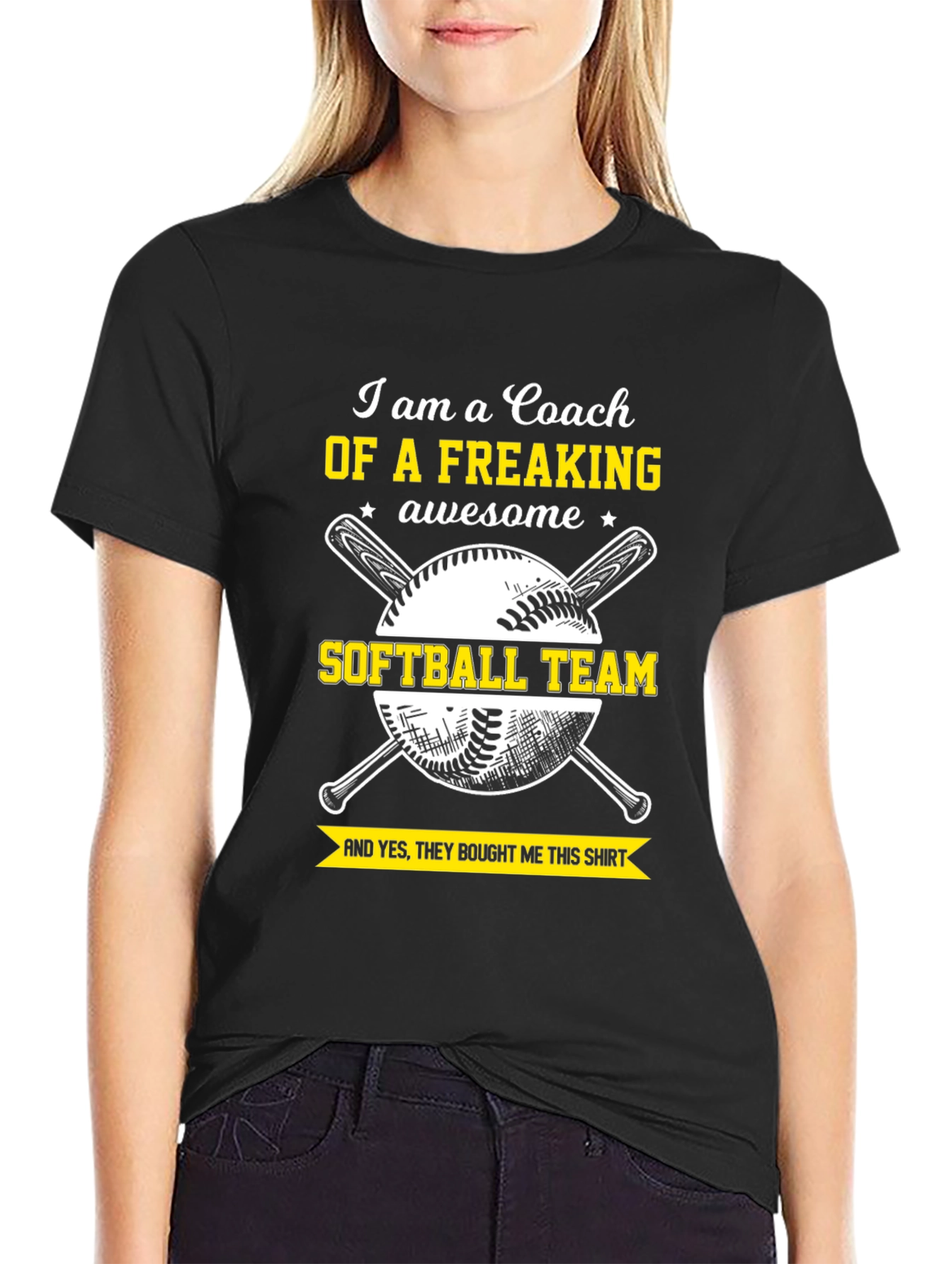 Awesome Coach Softball Team T-Shirt