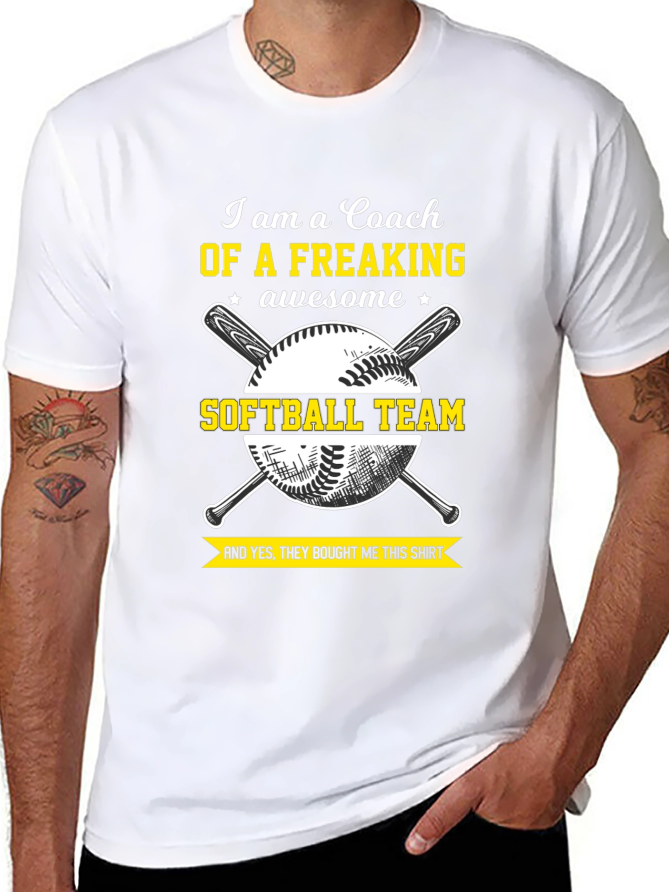 Awesome Coach Softball Team T-Shirt