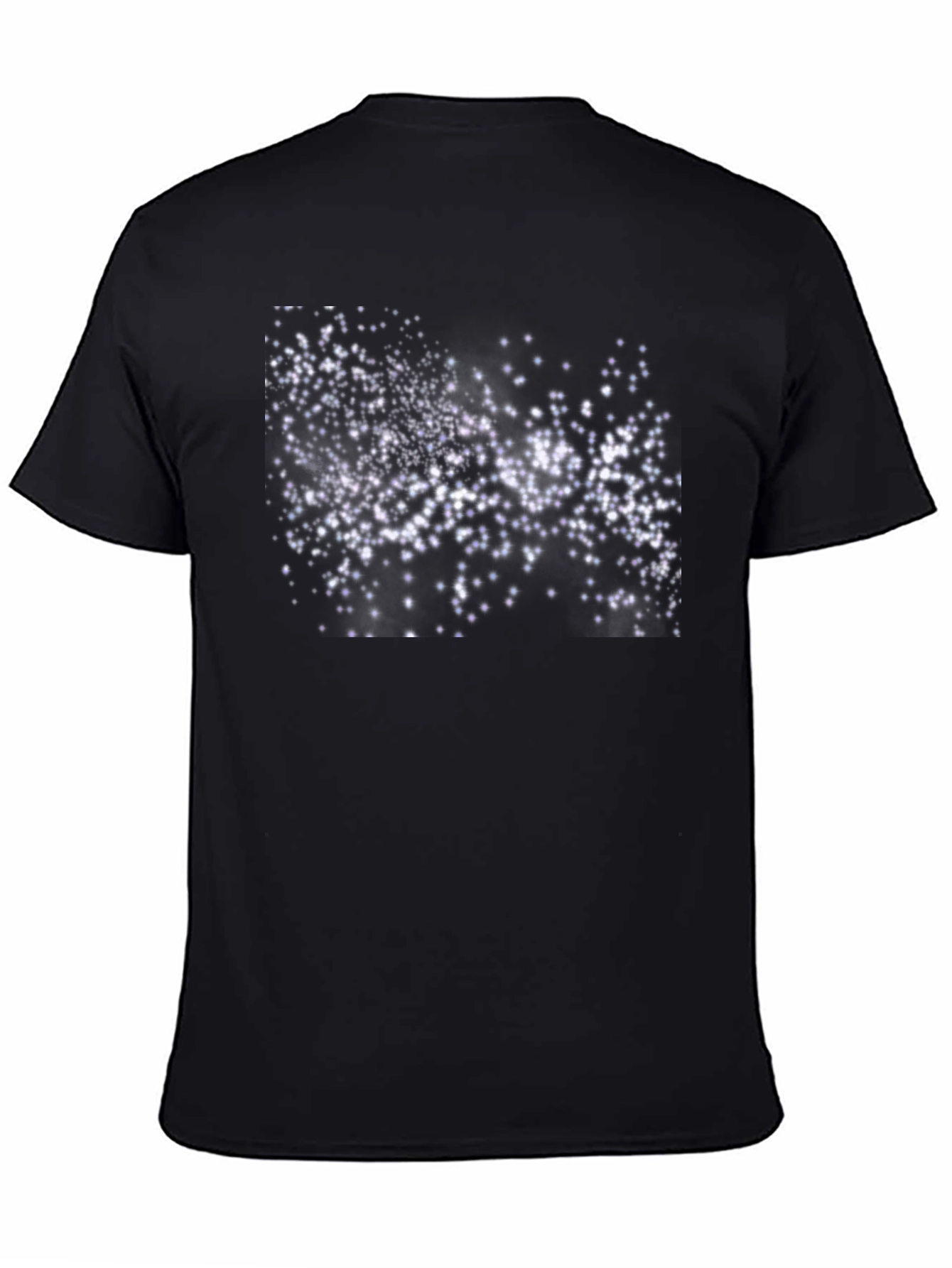 Starry Night Graphic Tee - Black Cotton Comfort
