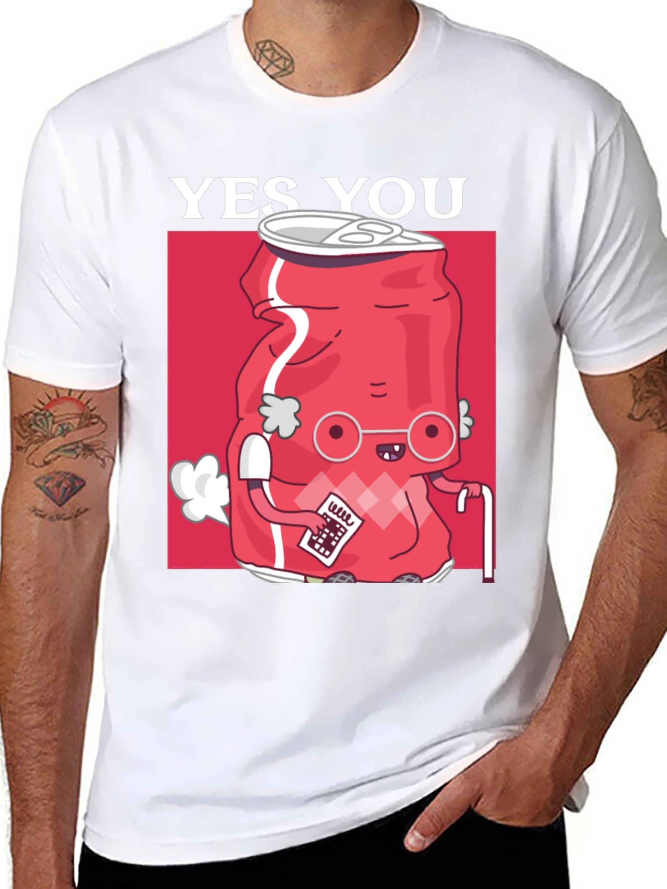 Yes You Soda Can Funny Graphic T-Shirt