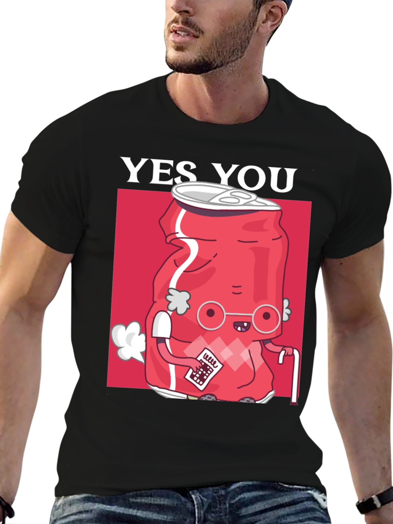 Yes You Soda Can Funny Graphic T-Shirt