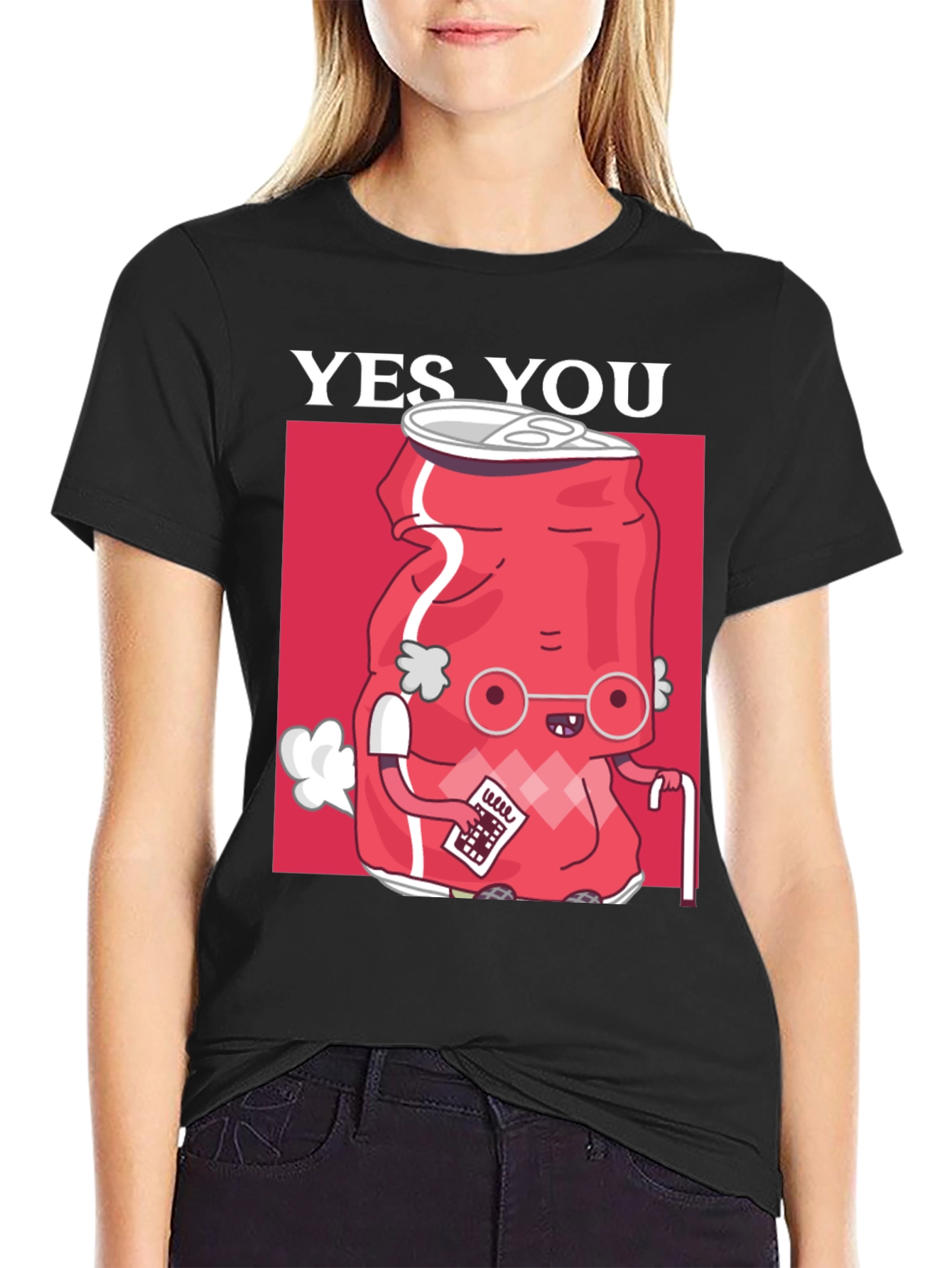 Yes You Soda Can Funny Graphic T-Shirt