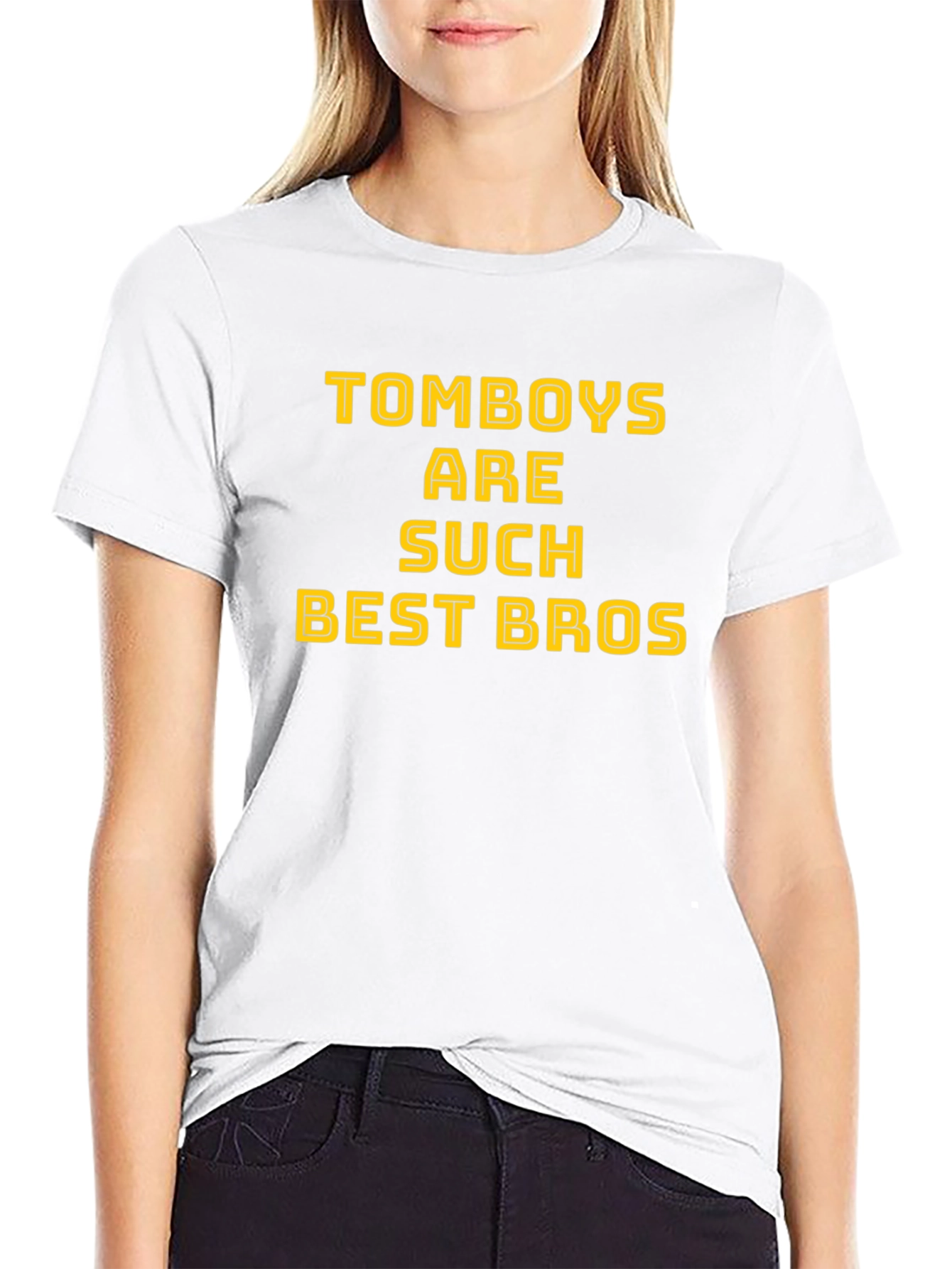 Tomboy Best Bros Graphic Tee - Black