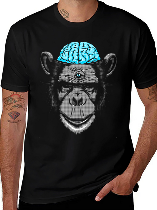 Brainy Ape Graphic Tee - Unique Design