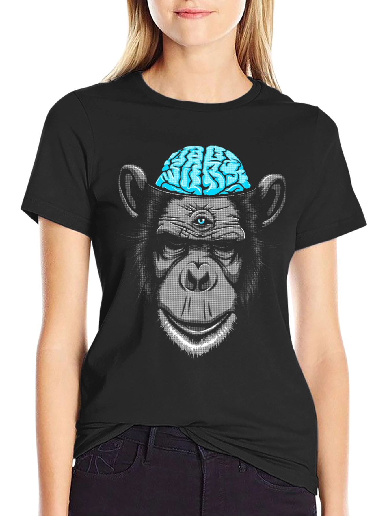 Brainy Ape Graphic Tee - Unique Design