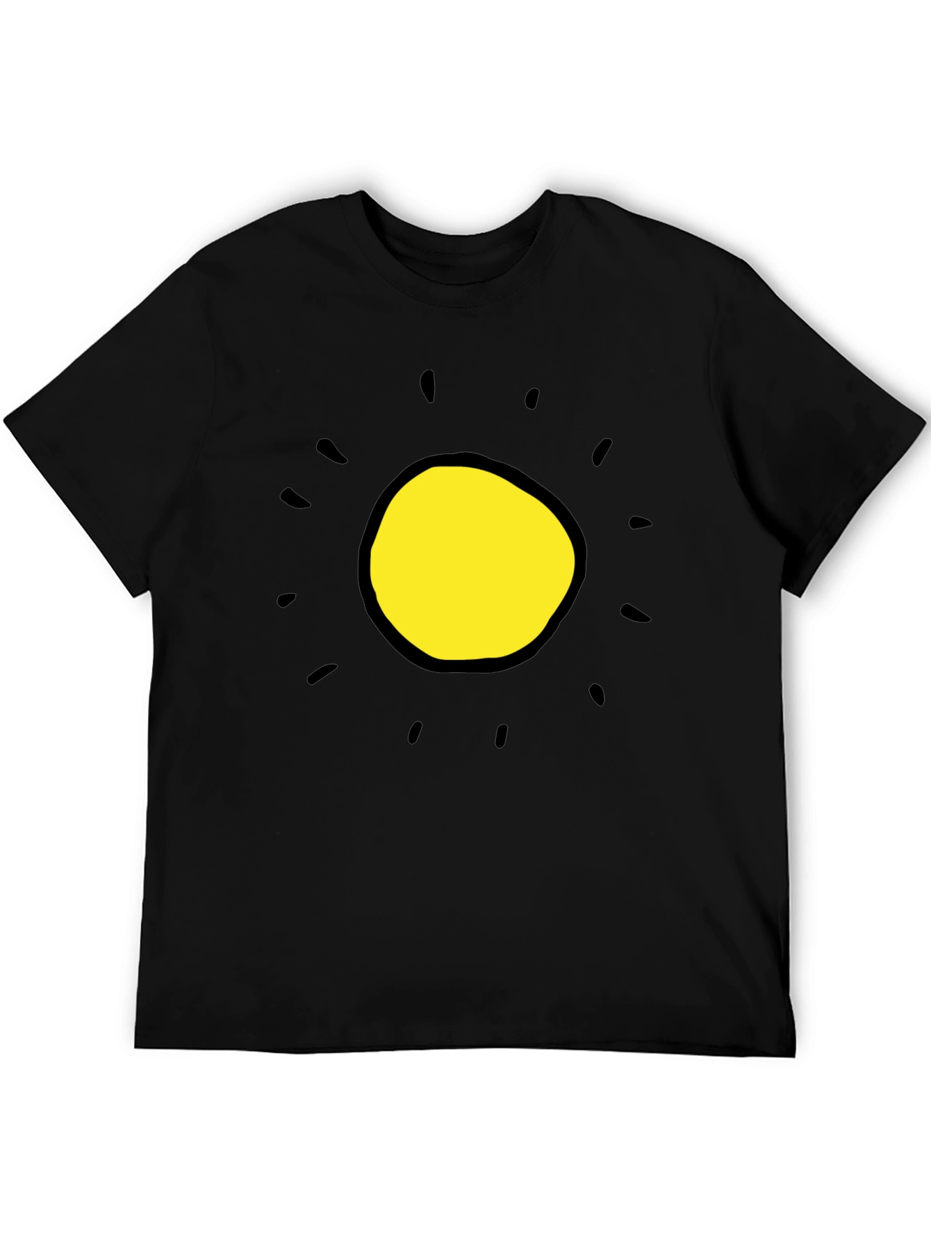 Sunshine Graphic Tee - Black Cotton Blend