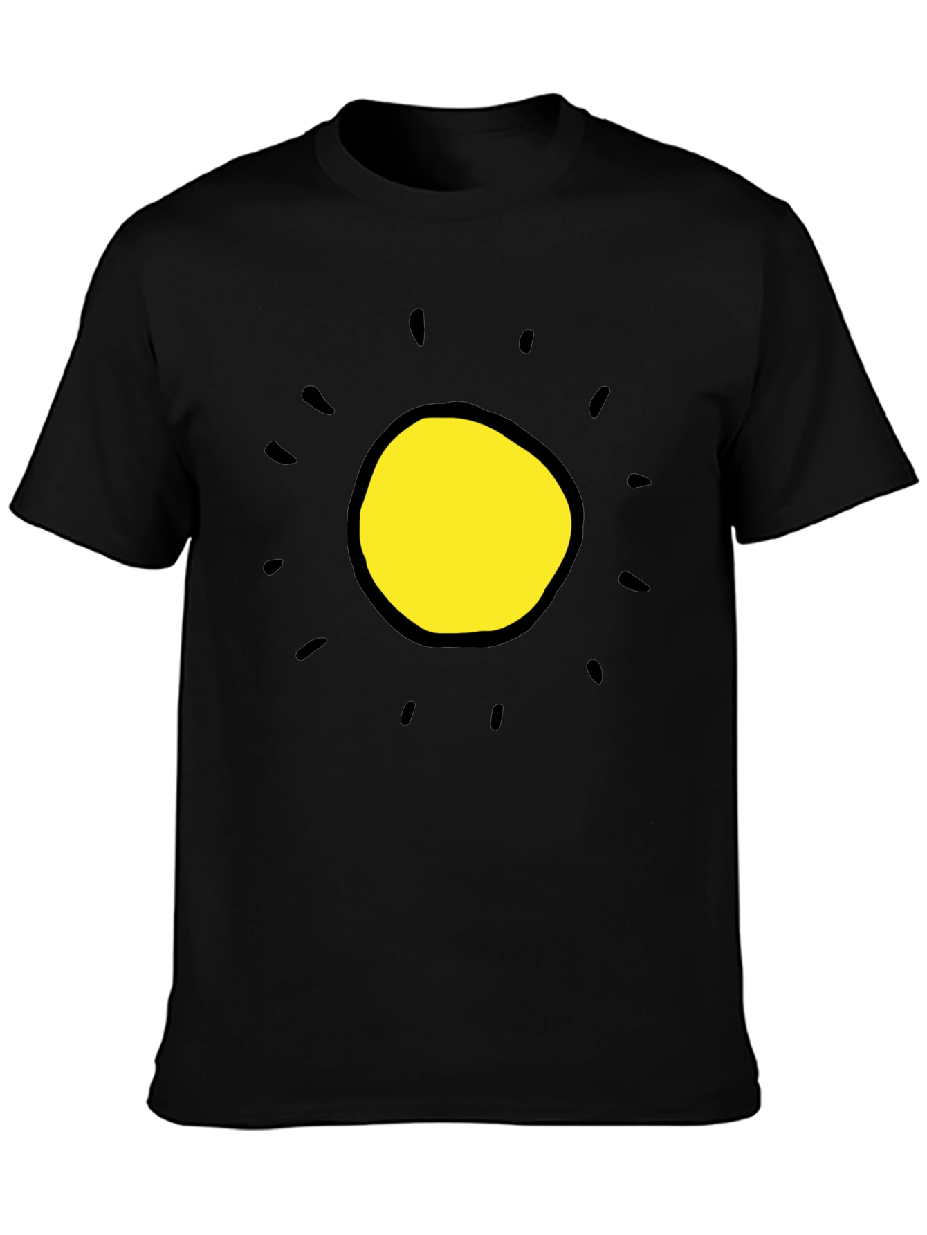 Sunshine Graphic Tee - Black Cotton Blend