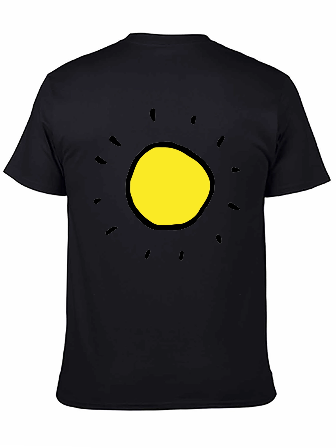 Sunshine Graphic Tee - Black Cotton Blend