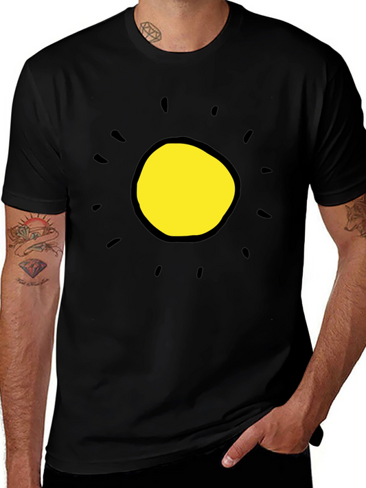 Sunshine Graphic Tee - Black Cotton Blend