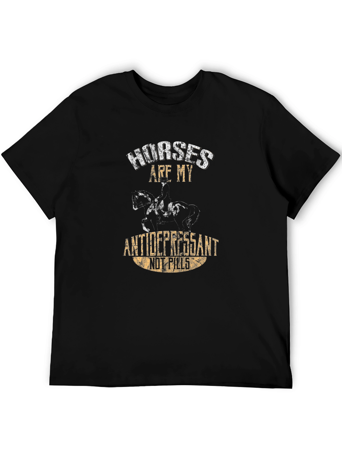 Horses Are My Antidepressant Graphic T-Shirt