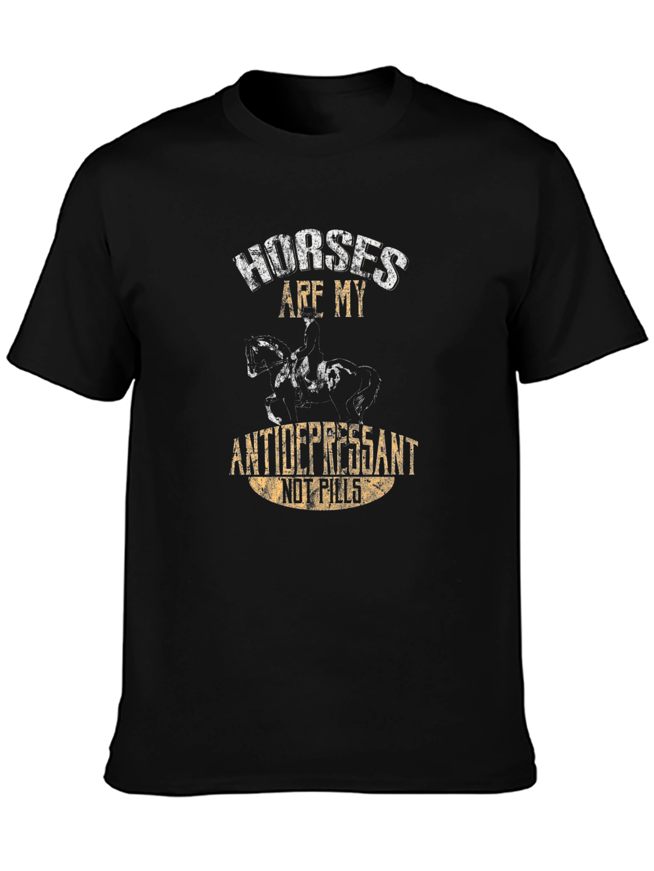 Horses Are My Antidepressant Graphic T-Shirt