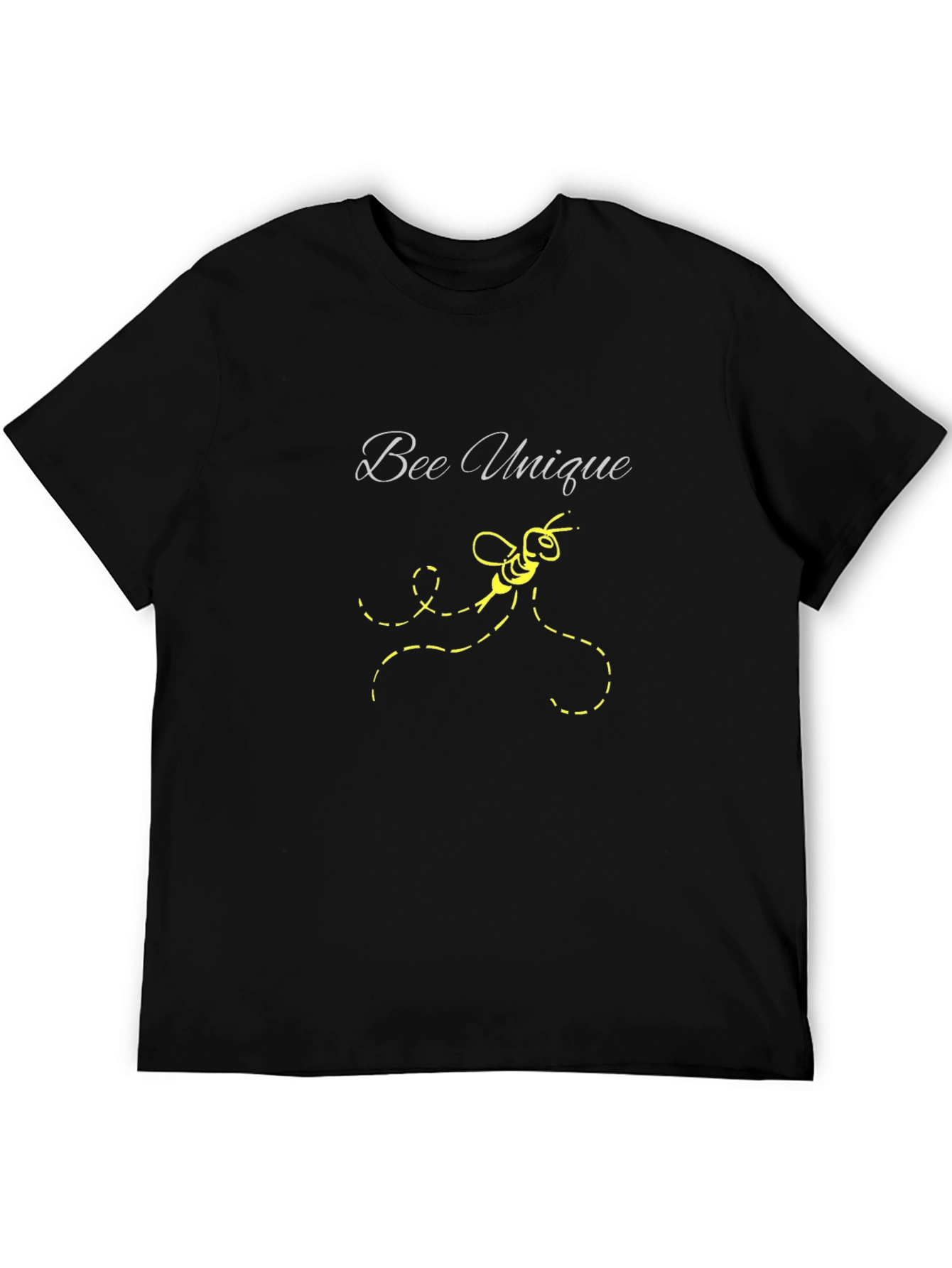 Bee Unique Black T-Shirt - Stylish Graphic Tee