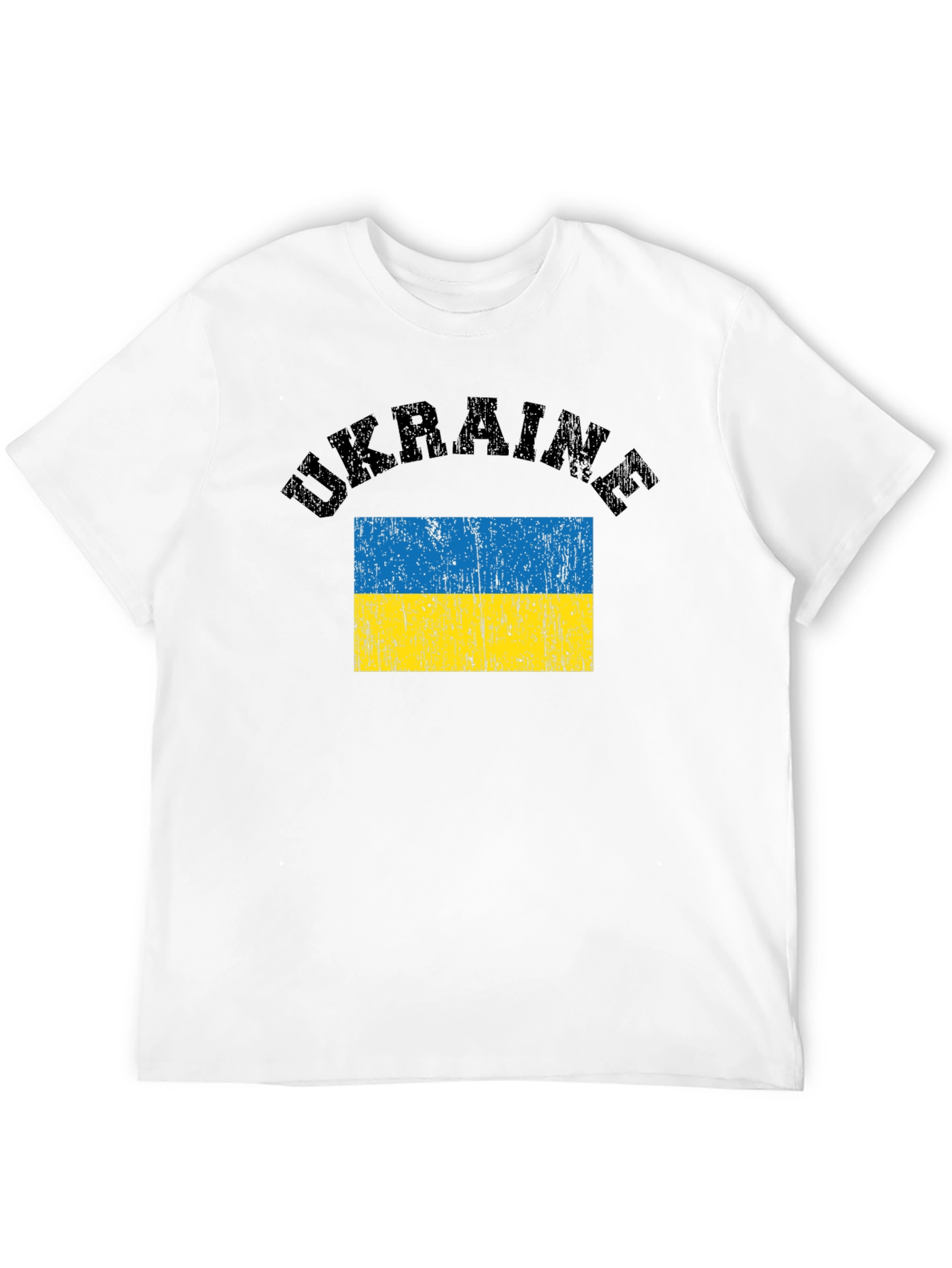 Ukraine Flag T-Shirt - Black Graphic Tee
